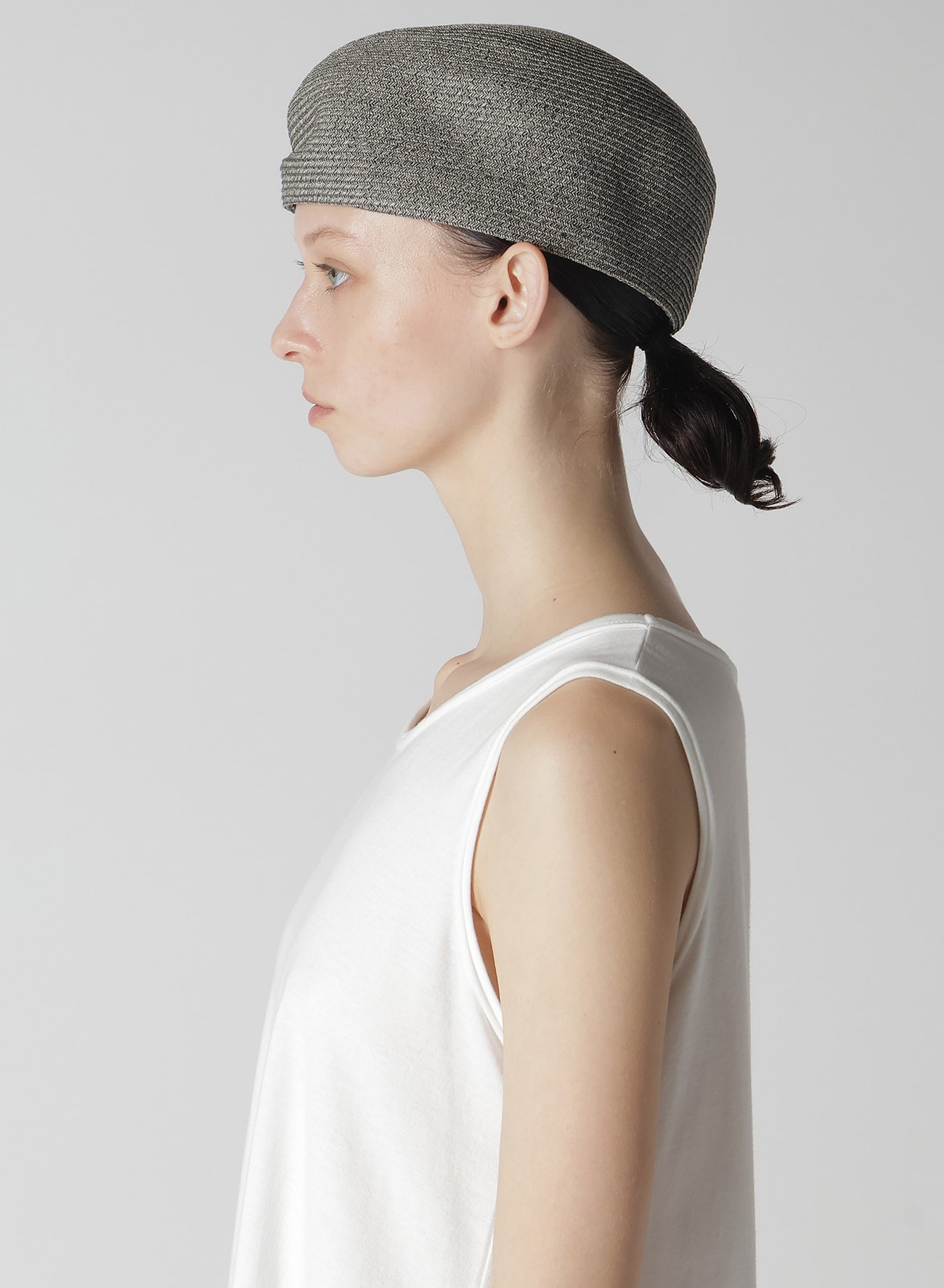 PAPER BRAID TUCKED BERET