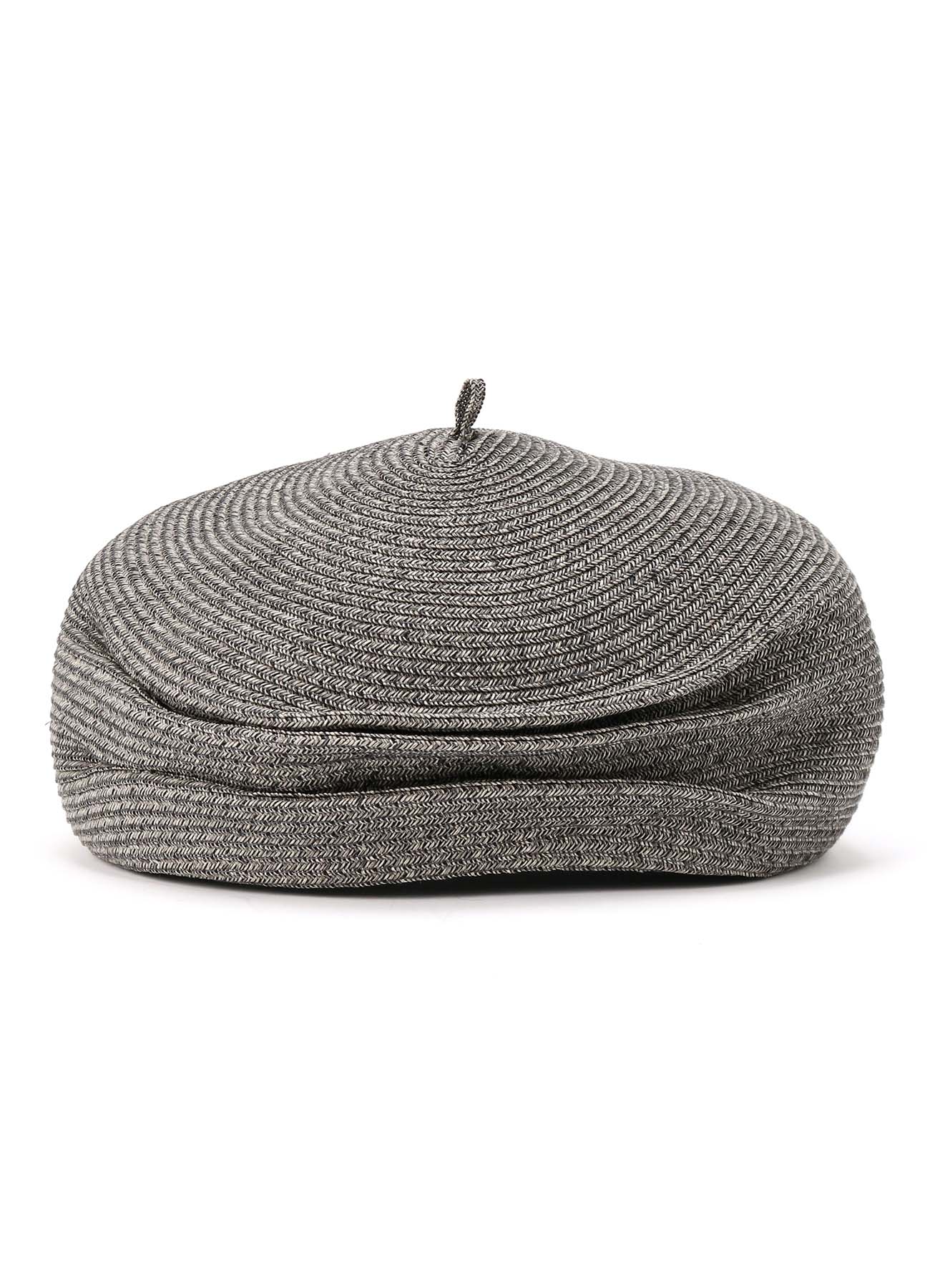 PAPER BRAID TUCKED BERET
