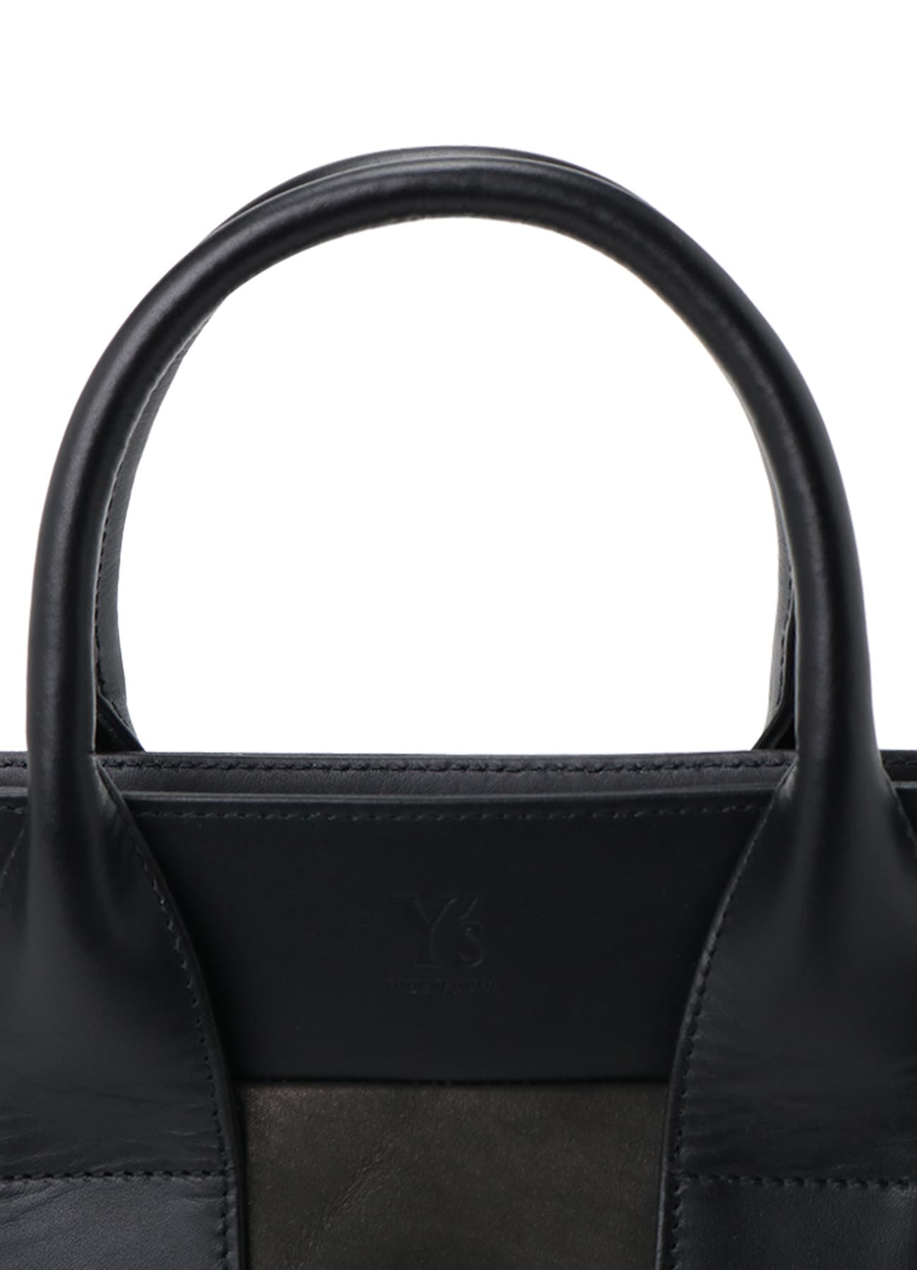 SMOOTH LEATHER COMBINATION CLASP BAG (M)