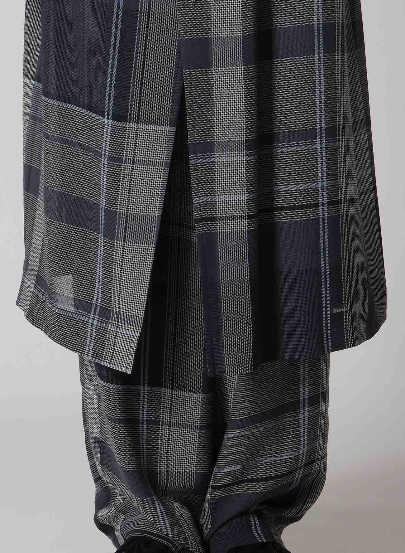 GAUZE PLAID BIG JACKET