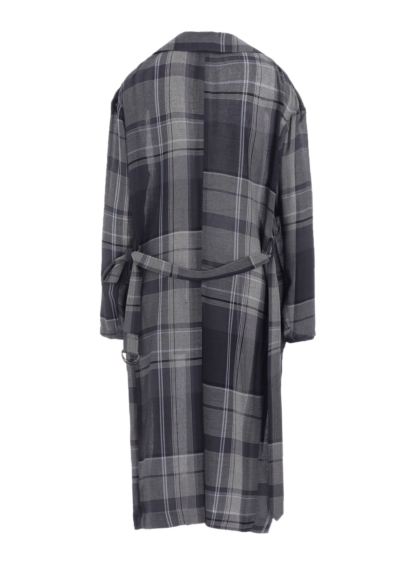 GAUZE PLAID BIG JACKET