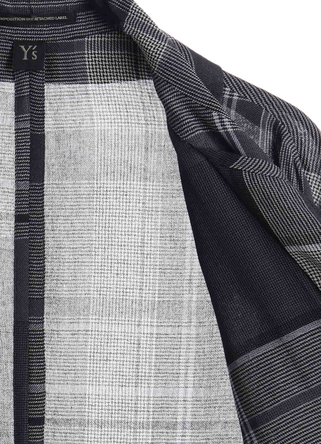 GAUZE PLAID BIG JACKET