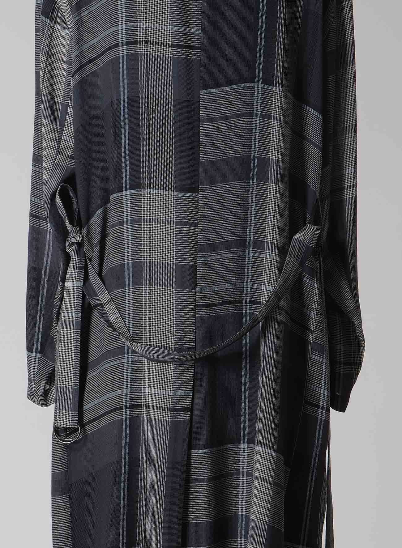 GAUZE PLAID BIG JACKET