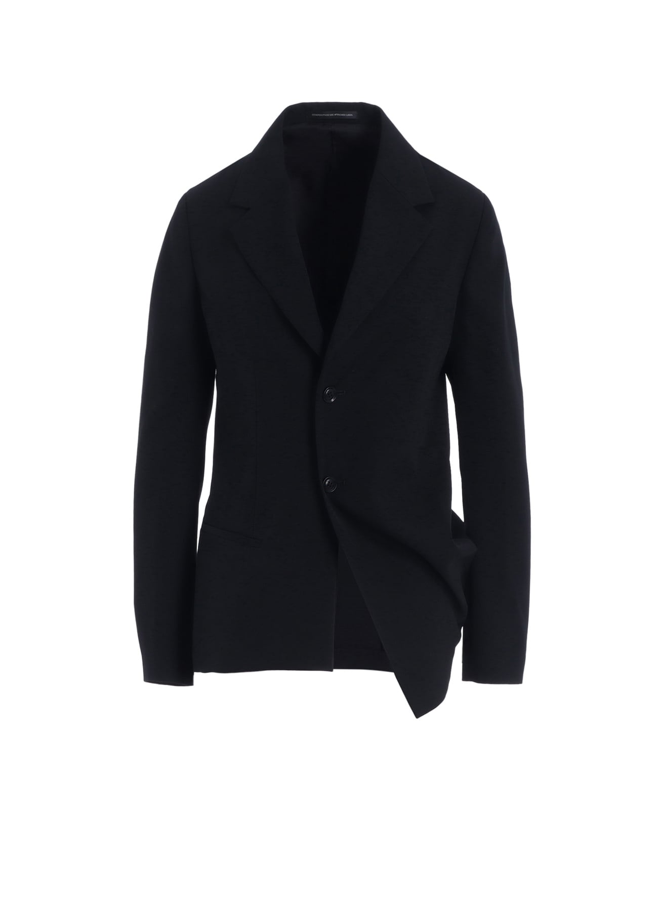 WOOL GABARDINE LEFT SIDE DROPPED JACKET