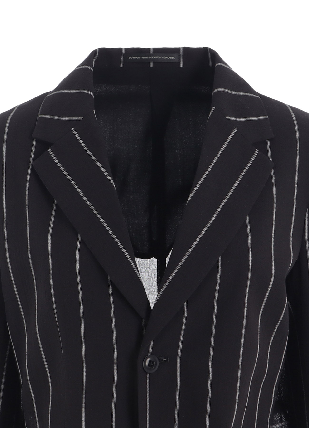 WASHER STRIPE LEFT SIDE DROPPED JACKET