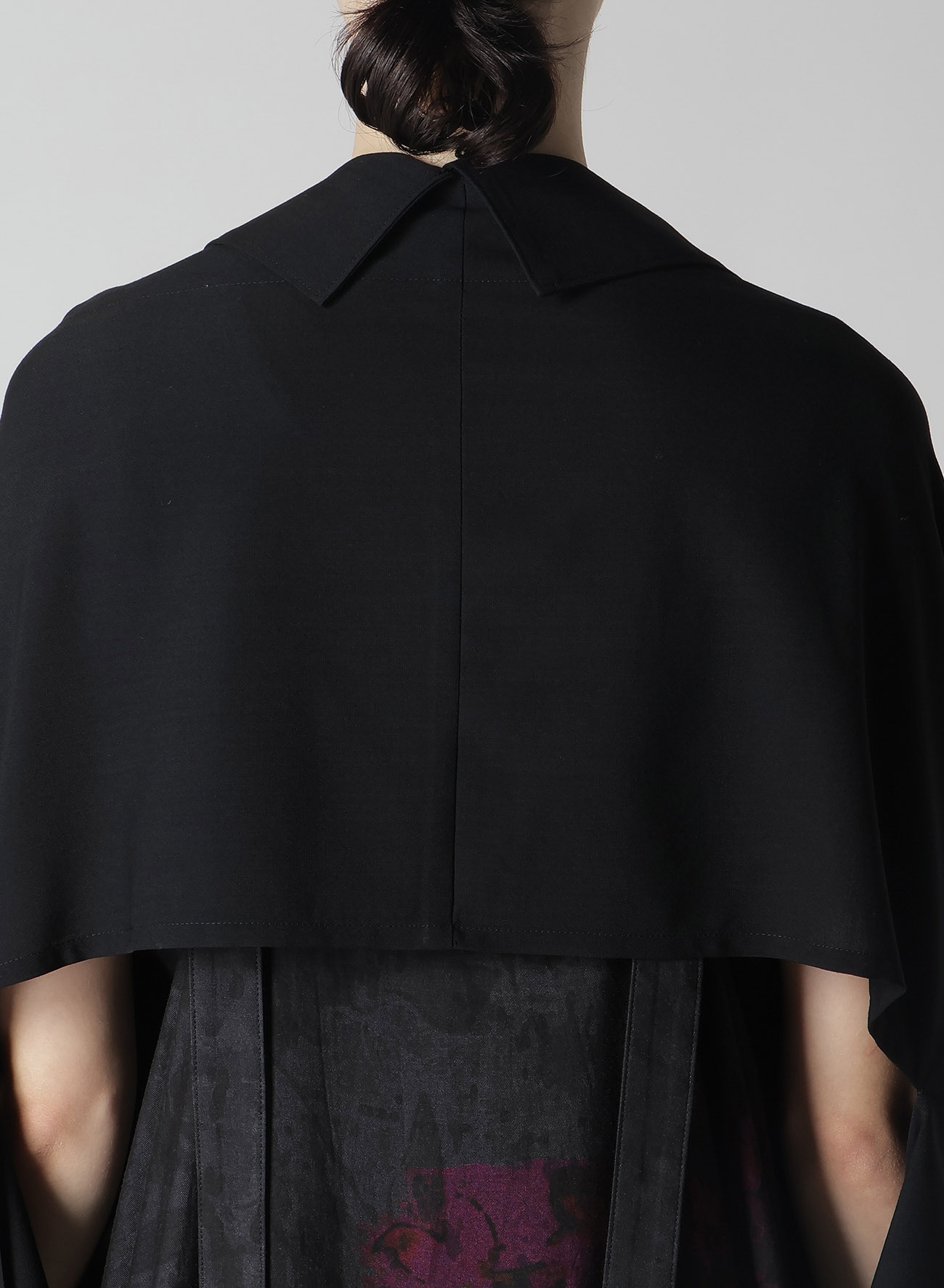 HARD-TWISTED LAWN KIMONO JACKET