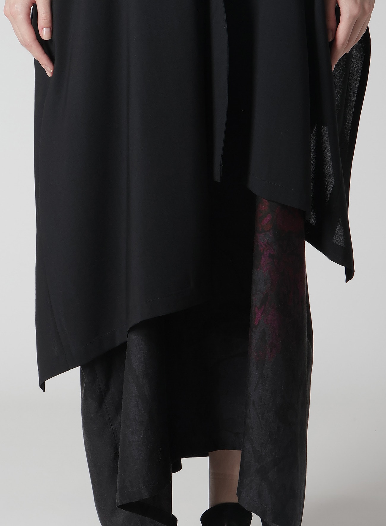 HARD-TWISTED LAWN KIMONO JACKET