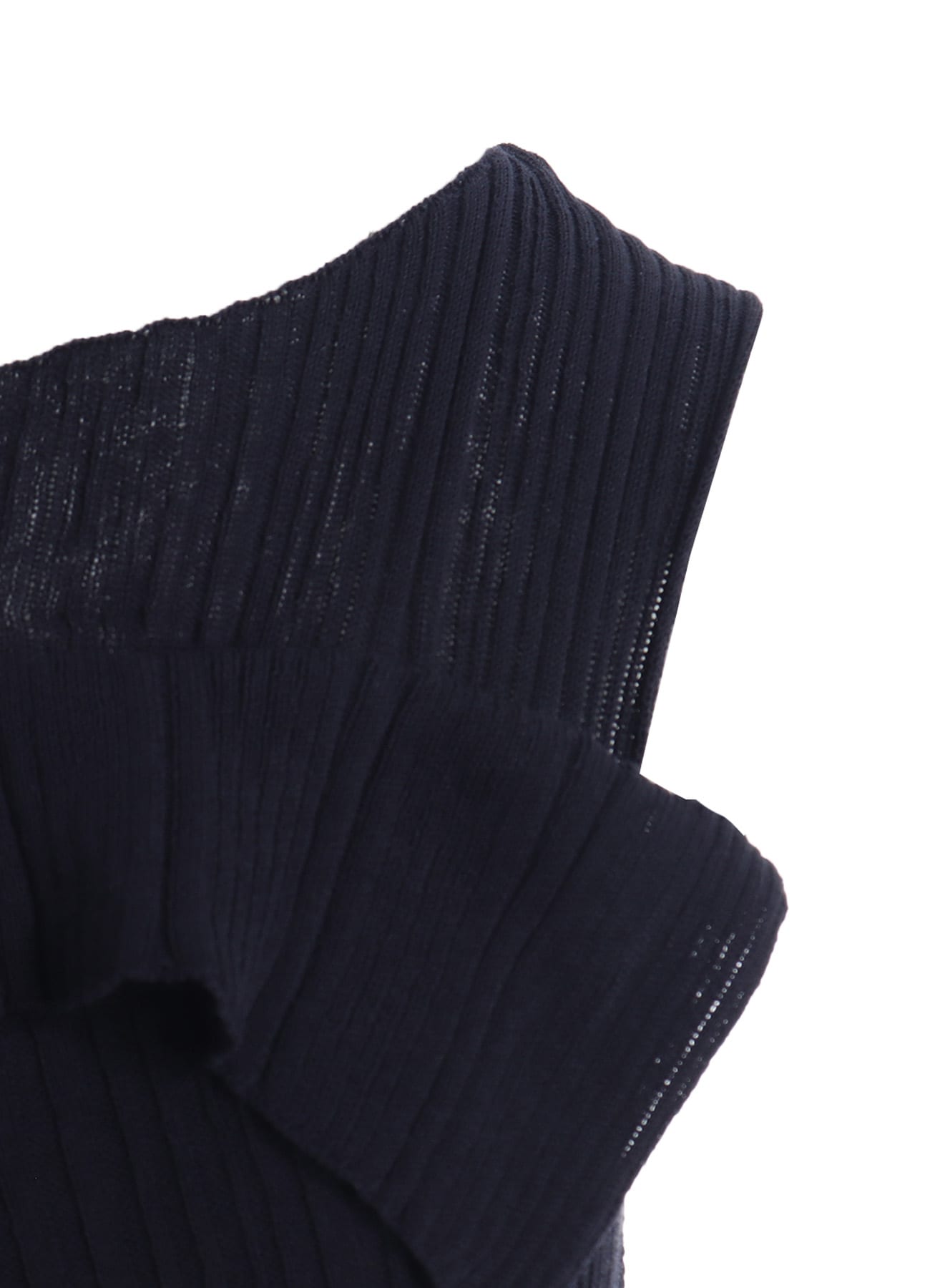 12G2P RANDOM THIN RIB ASYMMETRIC LONG DRESS
