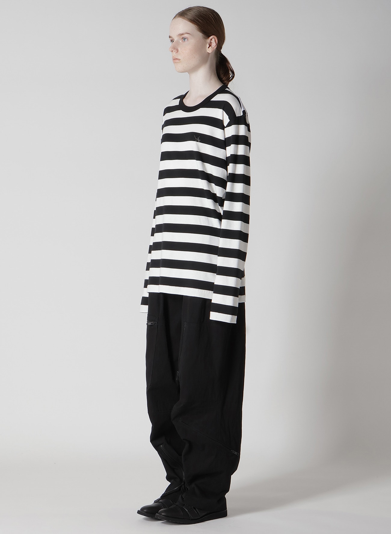 40/2 STRIPE JERSEY Y'S STITCH LONG SLEEVE T