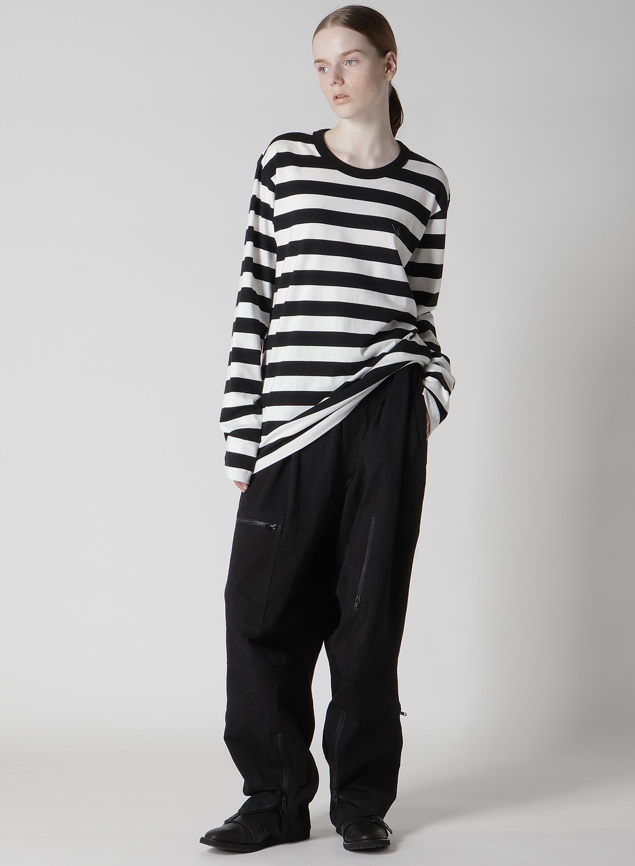 40/2 STRIPE JERSEY Y'S STITCH LONG SLEEVE T