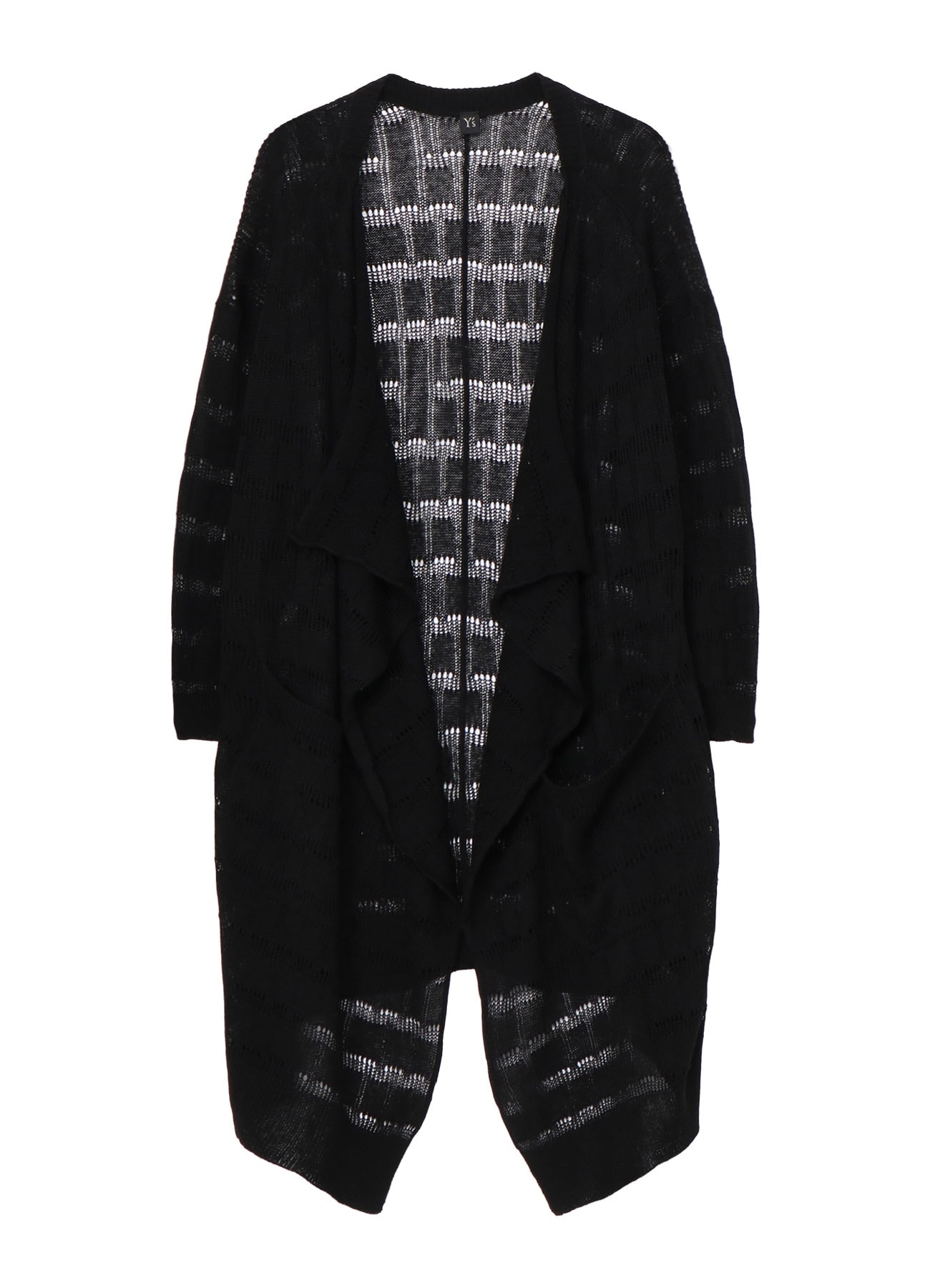 7G2P OPENWORK DRAPE LONG CARDIGAN