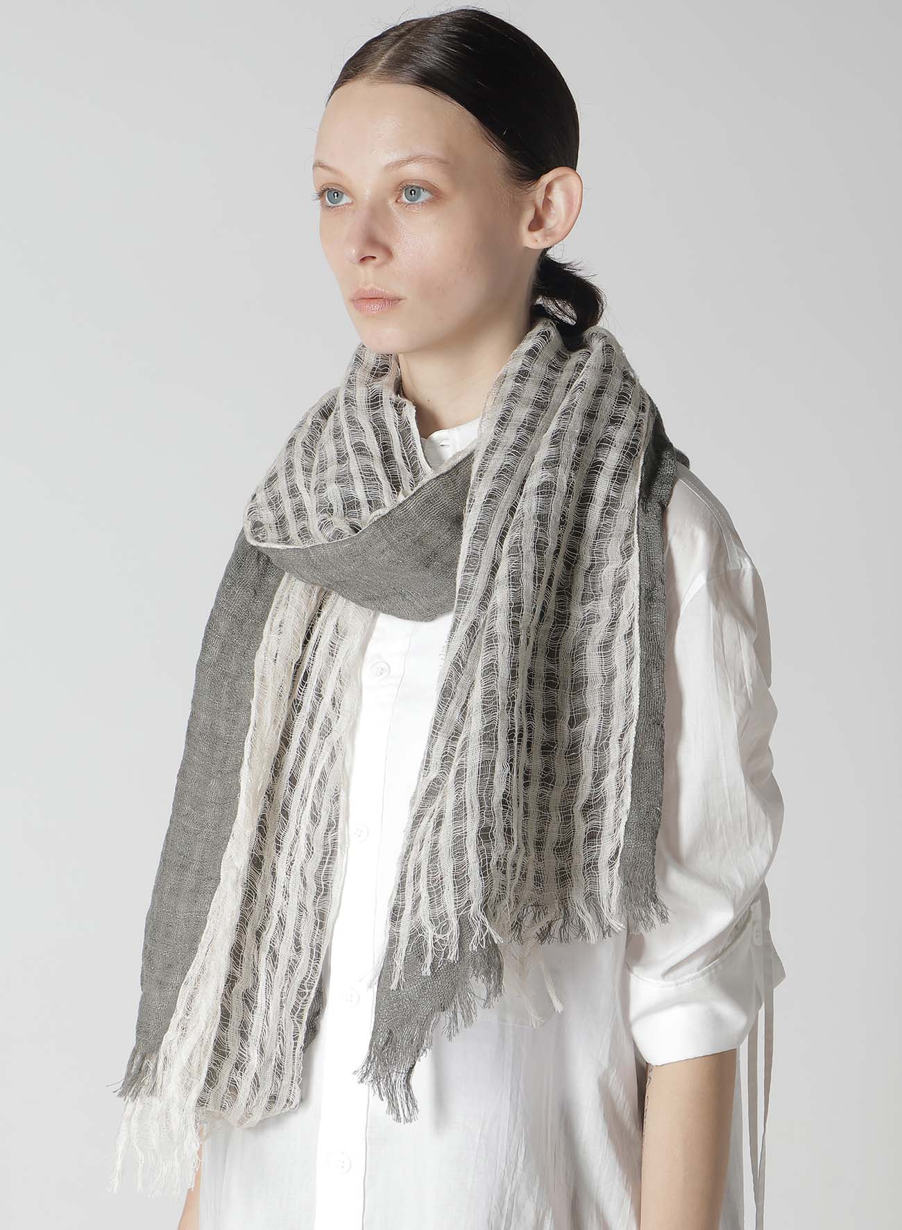 MESH COMBINATION DOUBLE LAYERED SCARF