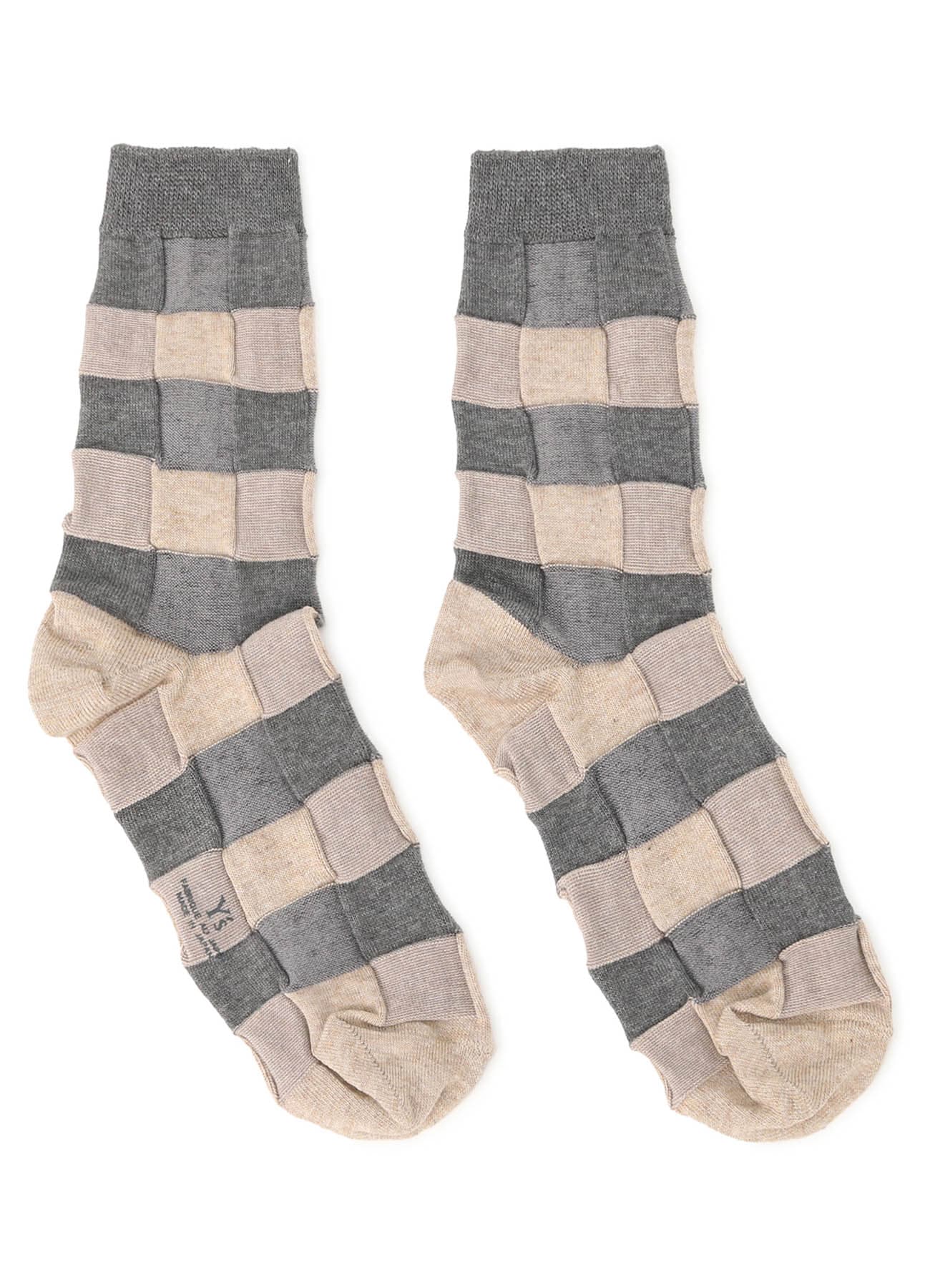 PLAID JACQUARD SOCKS