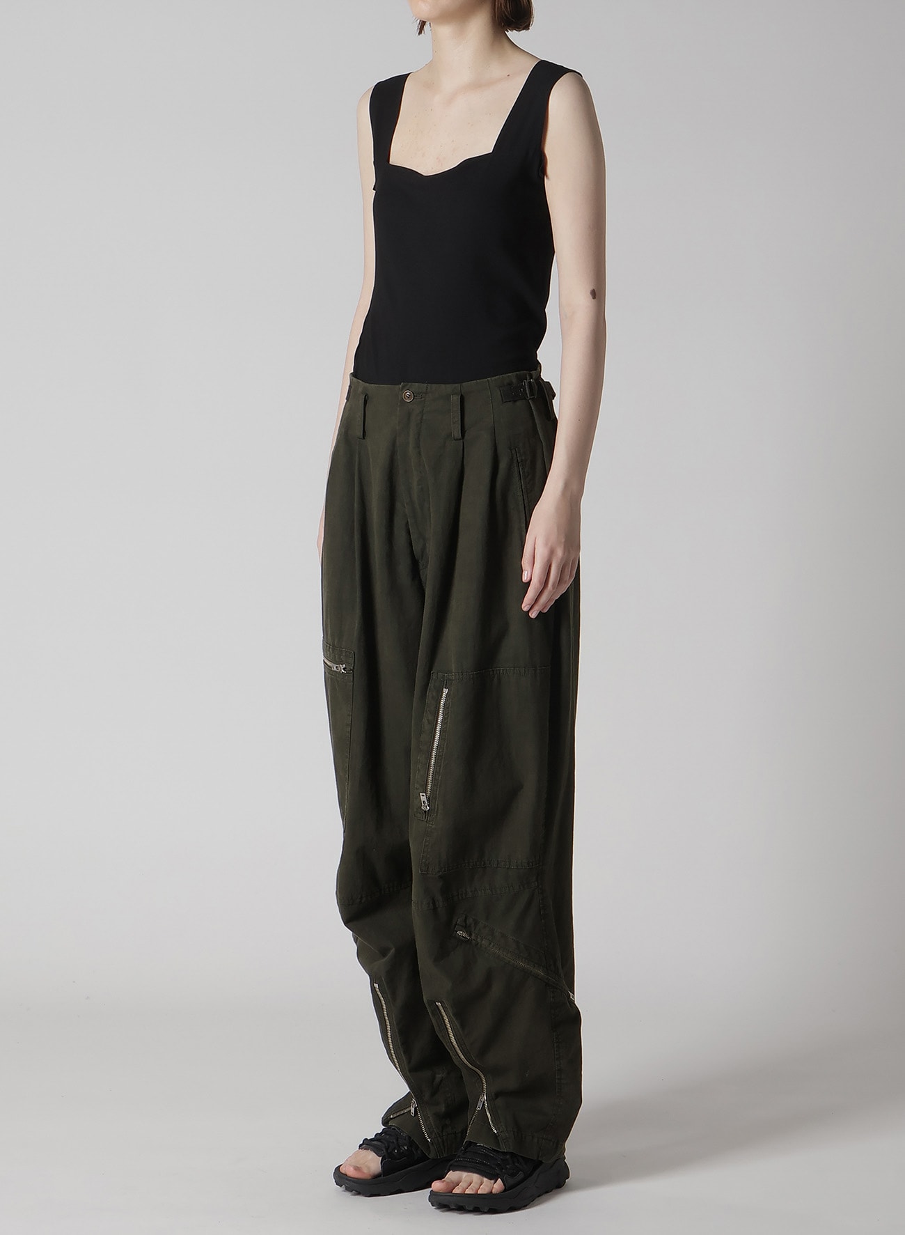 COTTON SLAB GARMENT DYEING FLIGHT PANTS