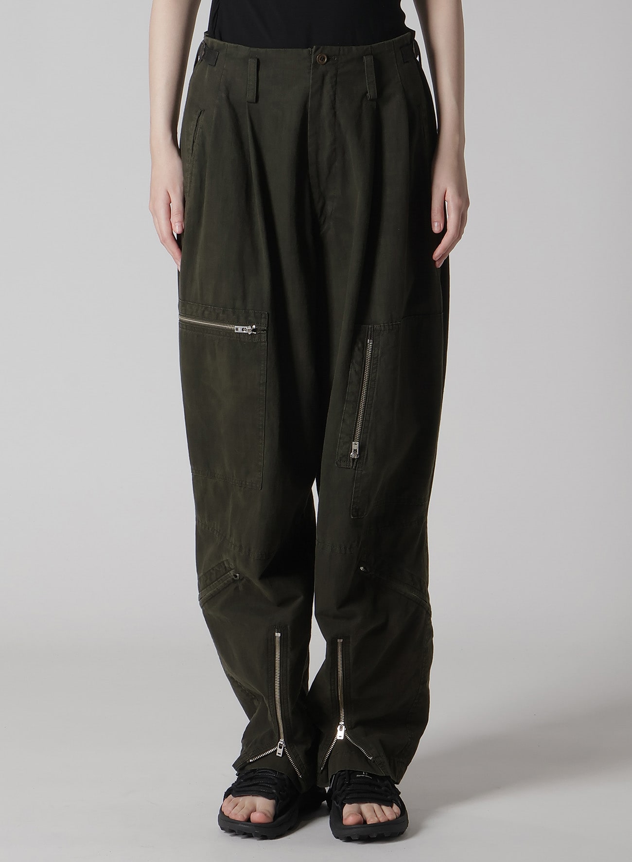 COTTON SLAB GARMENT DYEING FLIGHT PANTS