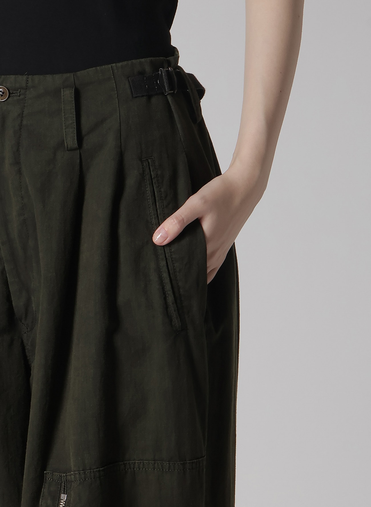 COTTON SLAB GARMENT DYEING FLIGHT PANTS