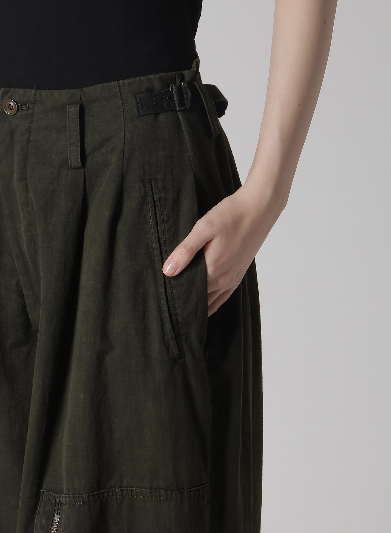 COTTON SLAB GARMENT DYEING FLIGHT PANTS