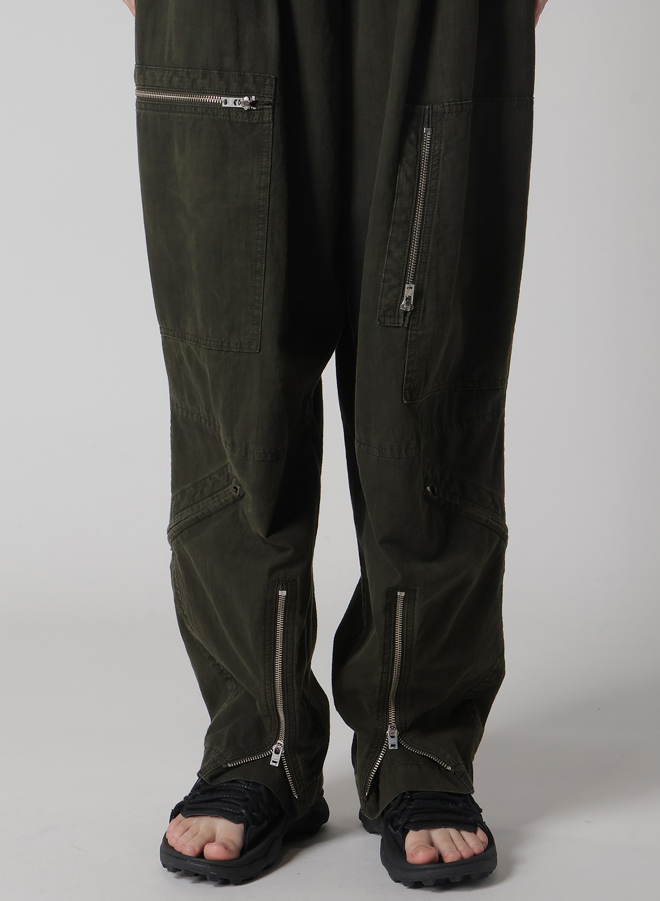 COTTON SLAB GARMENT DYEING FLIGHT PANTS