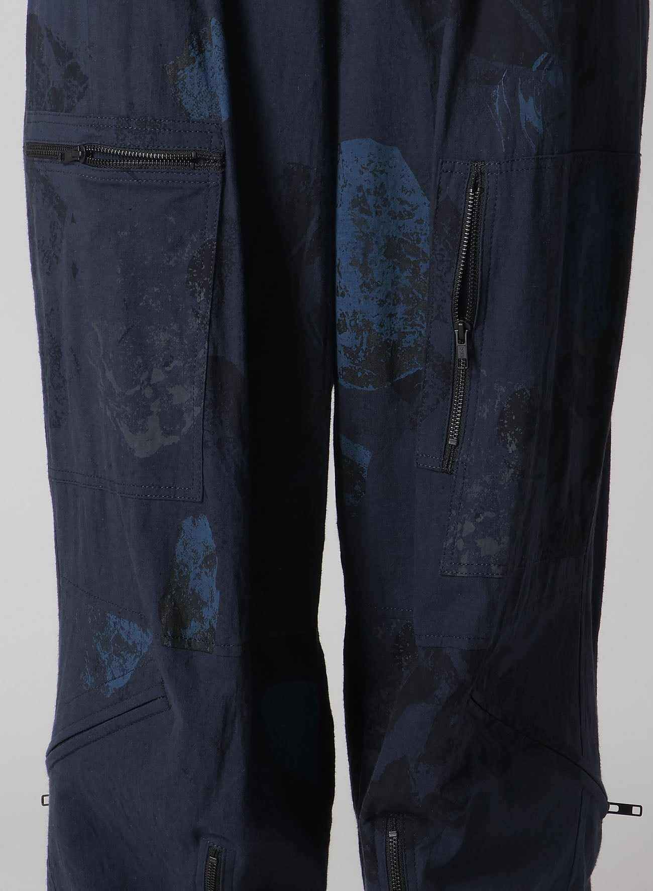 C/L POPLIN STONE DESIGN FLIGHT PANTS