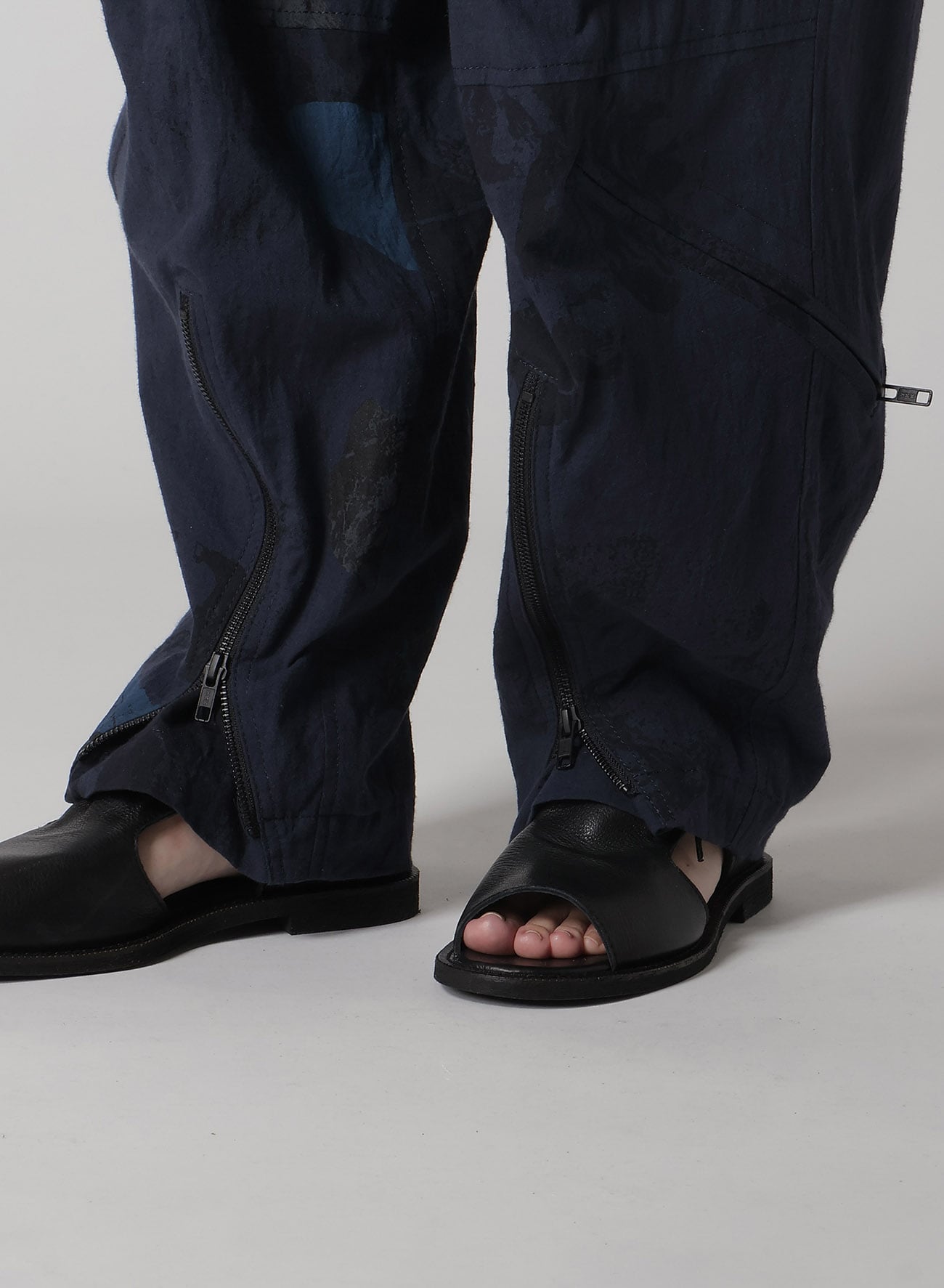 C/L POPLIN STONE DESIGN FLIGHT PANTS