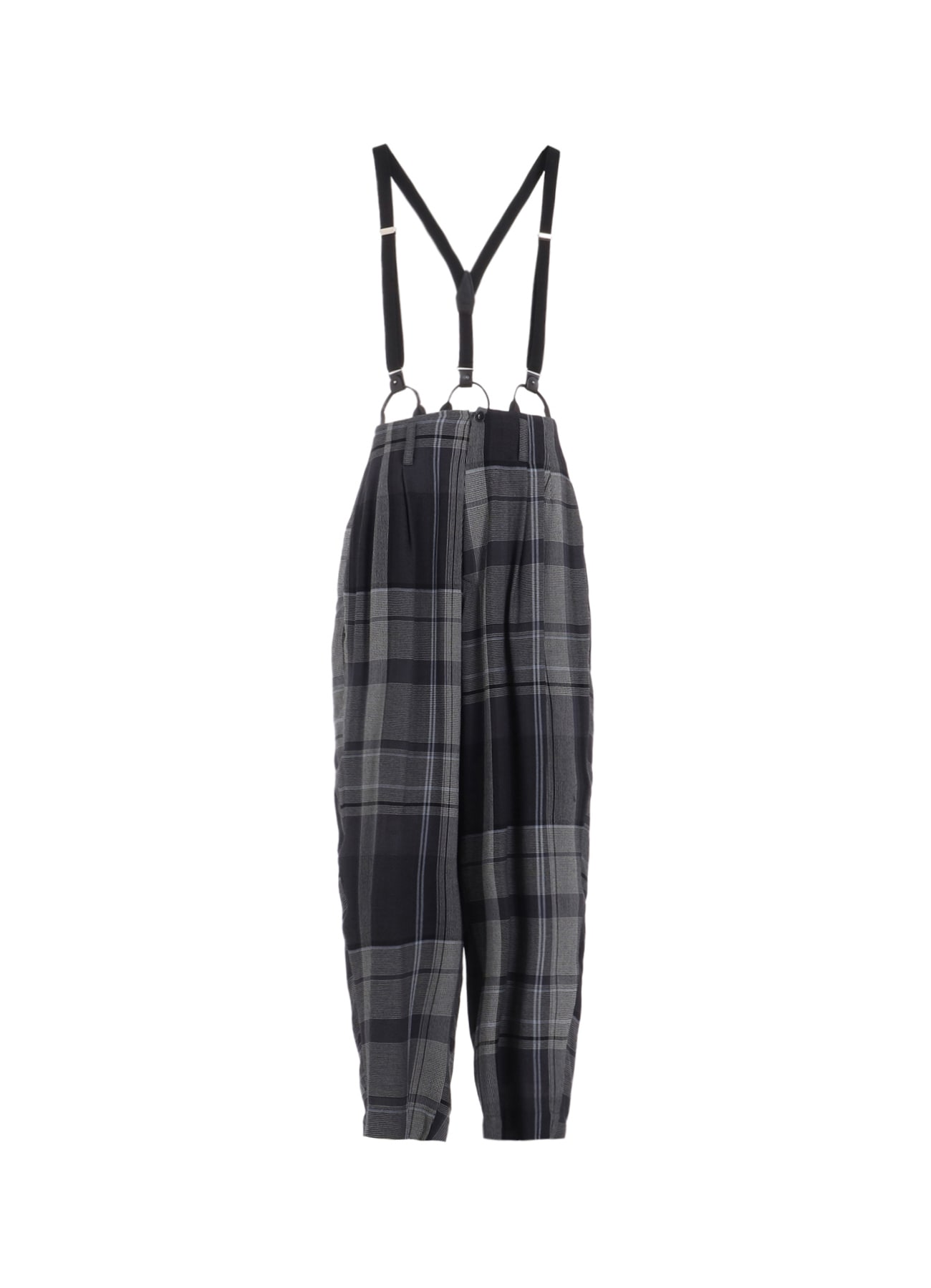 【4/18 12:00 Release】GAUZE PLAID SUSPENDER PANTS