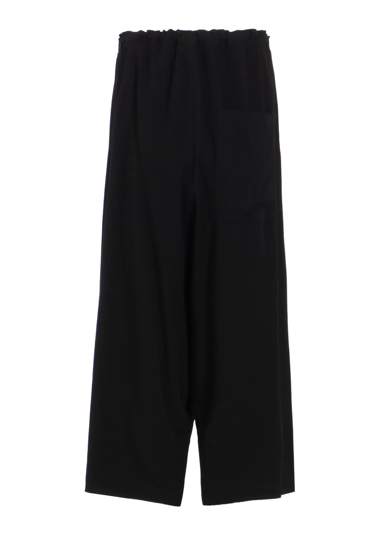 RAYON TWILL FRONT TUCKED WIDE PANTS