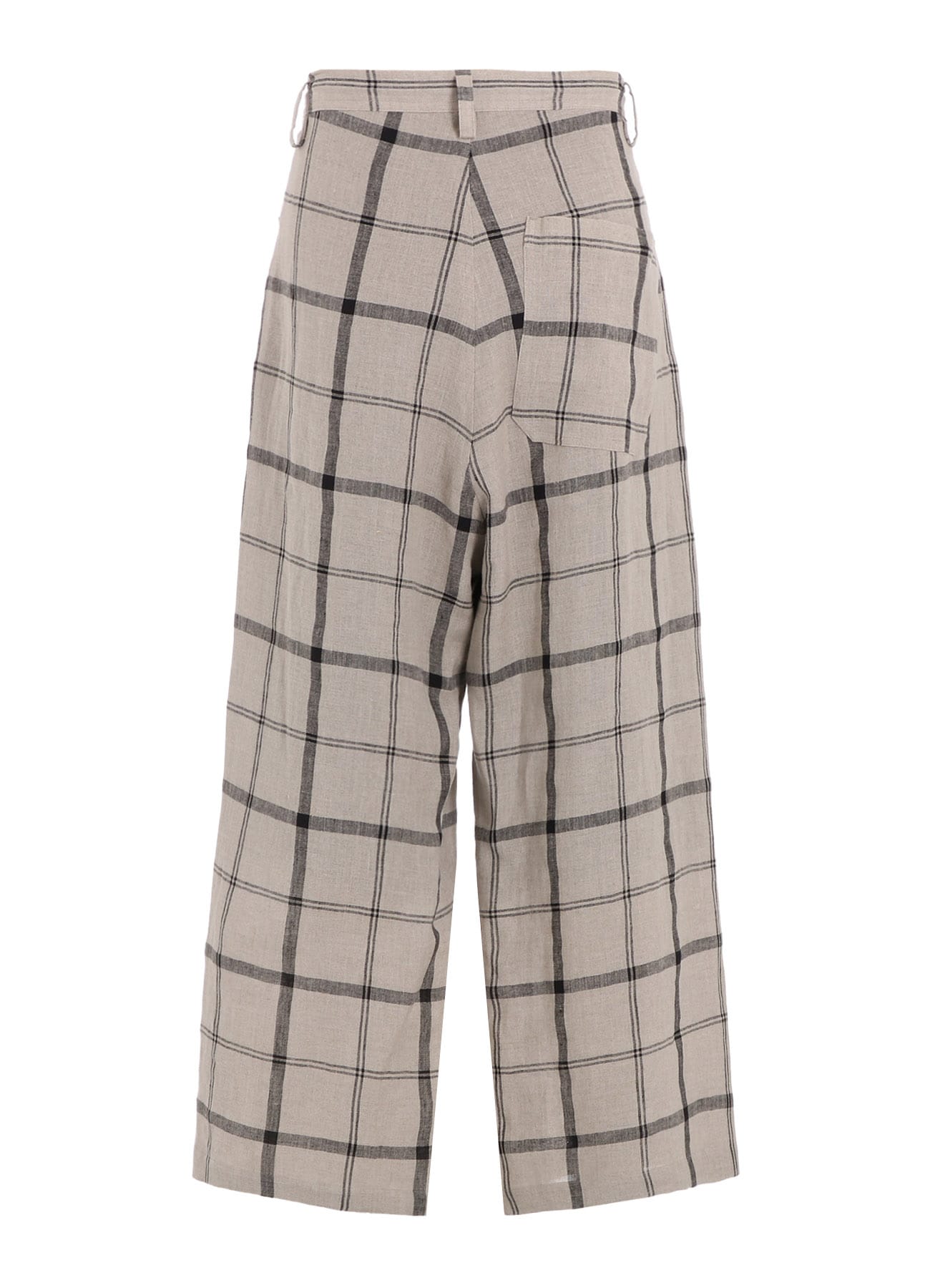 【1/23 12:00 Release】LINEN/NYLON PLAID LONG STRAIGHT PANTS