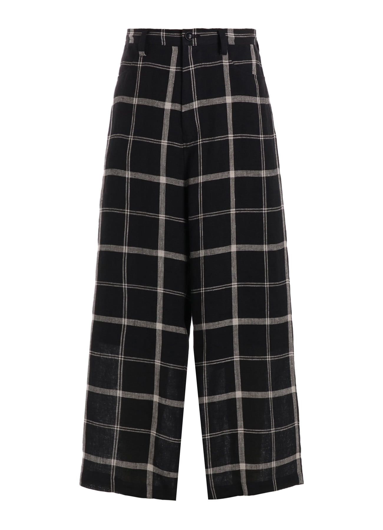 【1/23 12:00 Release】LINEN/NYLON PLAID LONG STRAIGHT PANTS