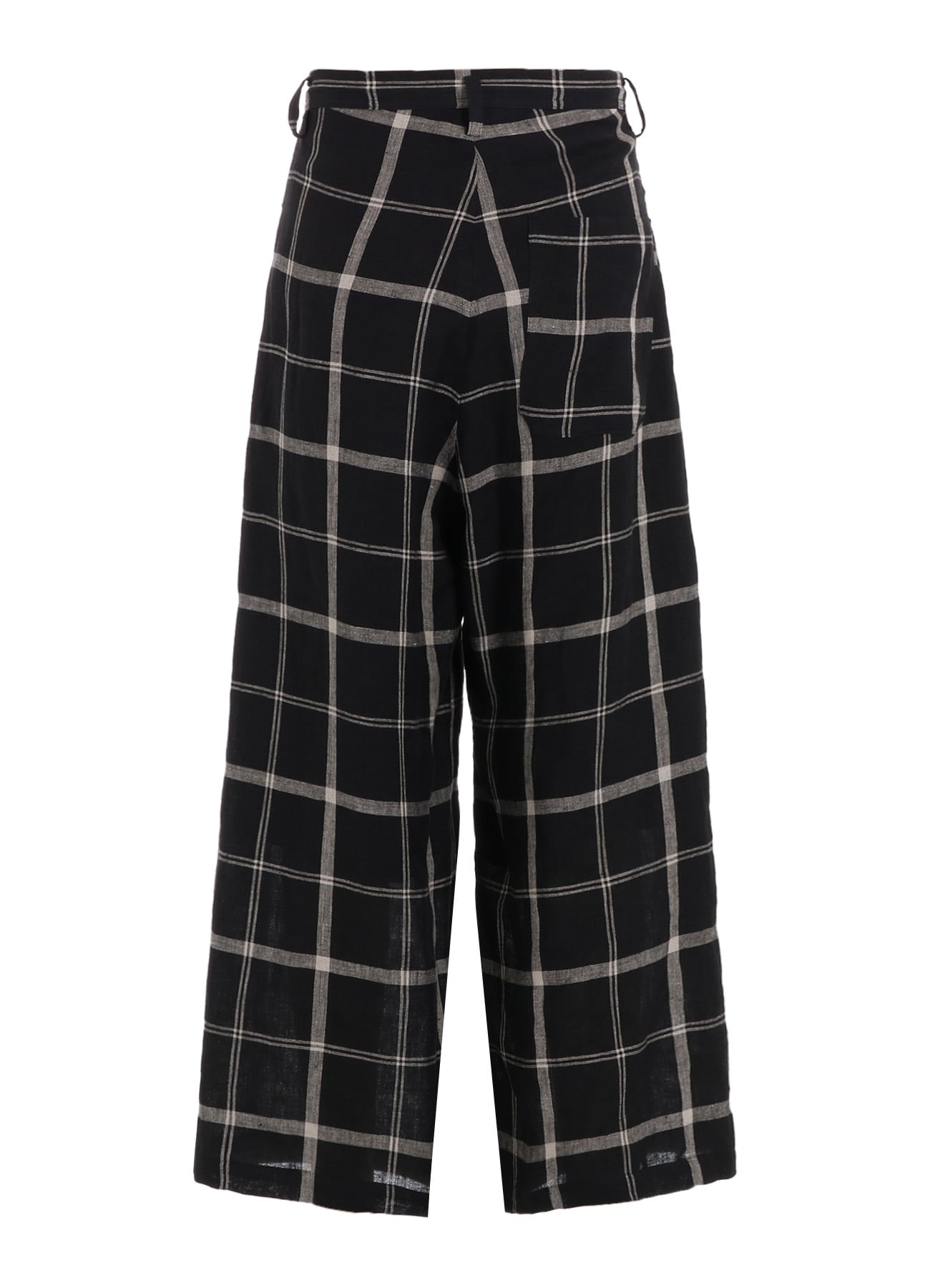 【1/23 12:00 Release】LINEN/NYLON PLAID LONG STRAIGHT PANTS