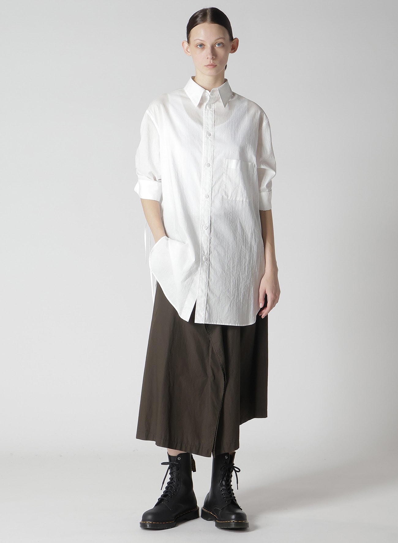 COTTON BROAD GARMENT DYEING SKIRT PANTS