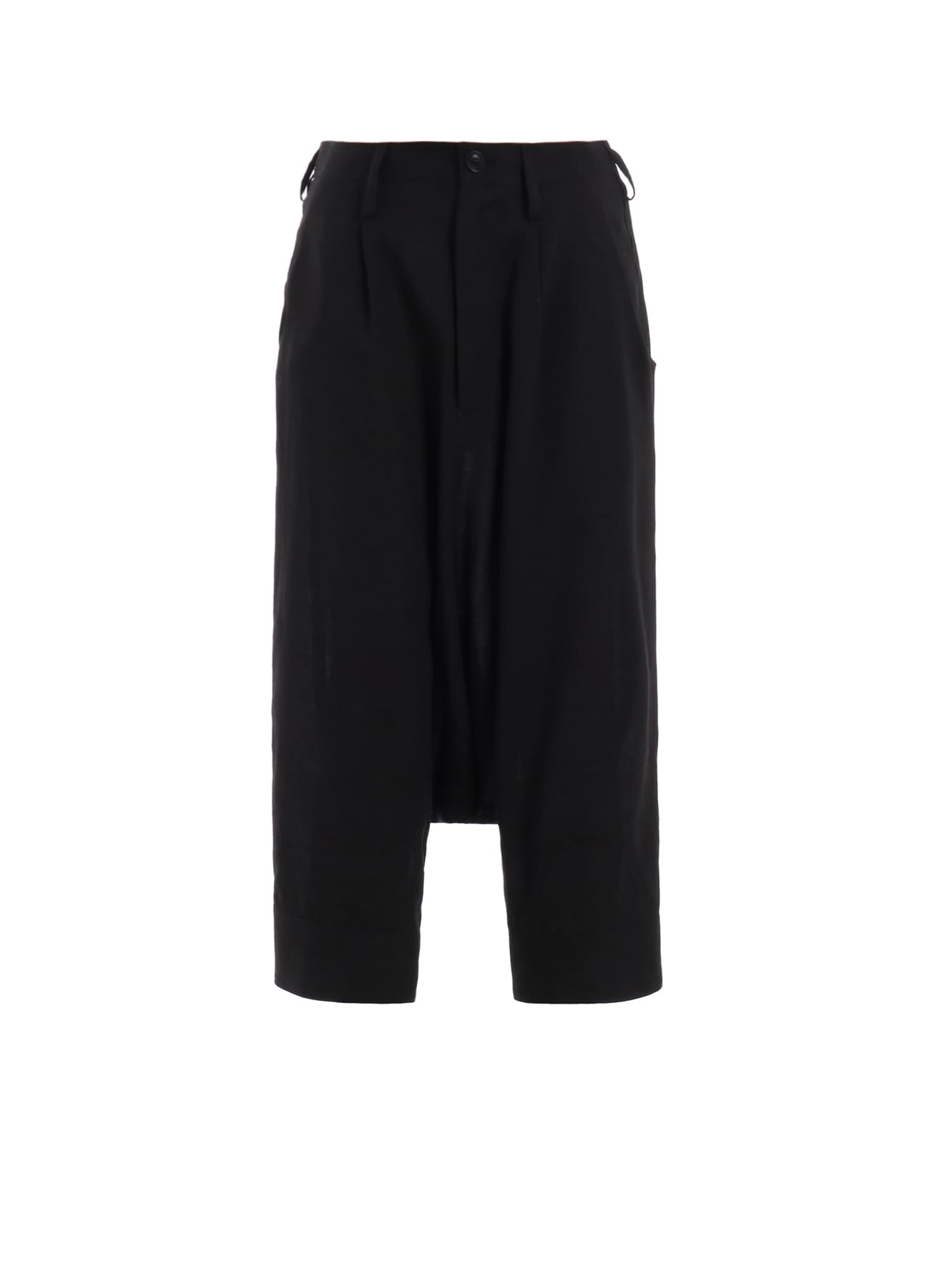 RAYON/LINEN SHEETING CUFFED HEM SARROUEL PANTS