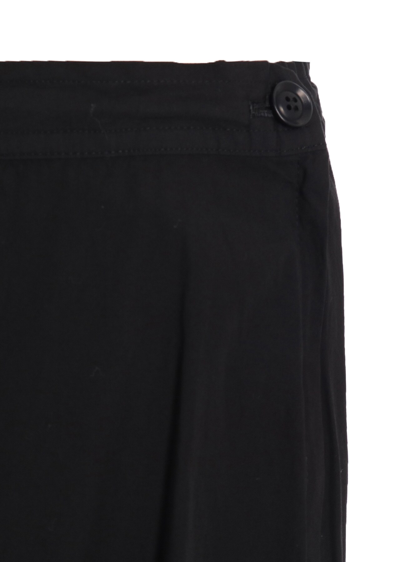 COTTON BROAD GARMENT DYEING FRONT TRIANGLE STITCH SKIRT