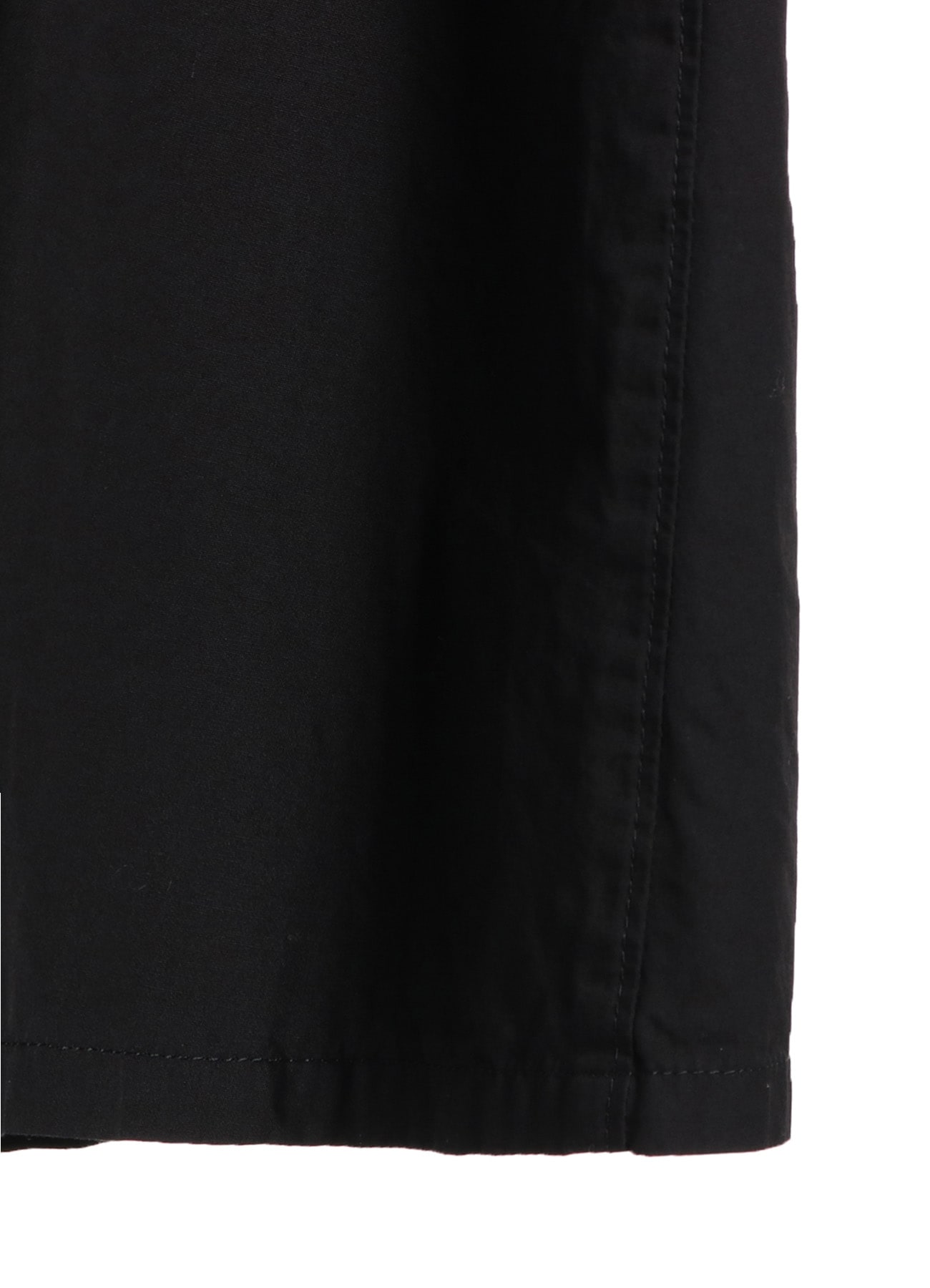 COTTON BROAD GARMENT DYEING FRONT TRIANGLE STITCH SKIRT