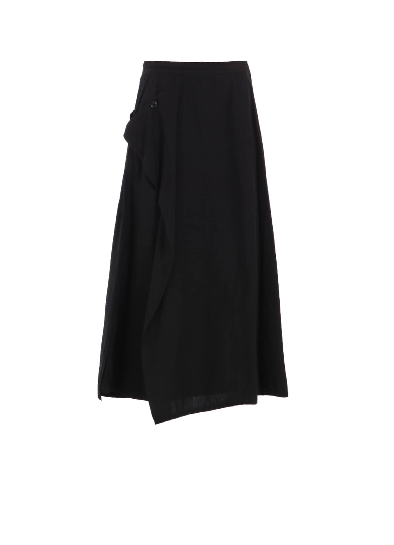 COTTON BROAD GARMENT DYEING FRONT TRIANGLE STITCH SKIRT