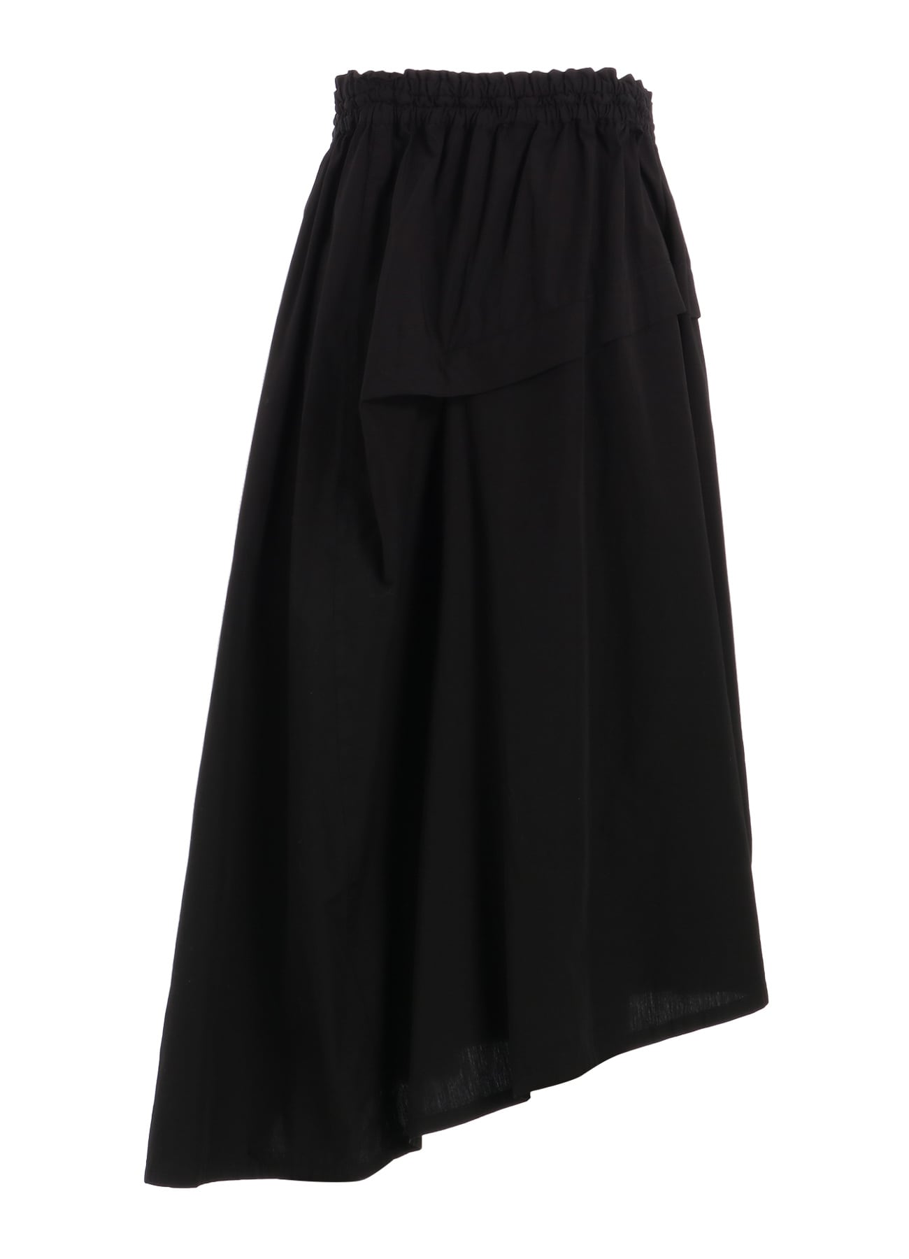 COTTON BROAD GARMENT DYEING RIGHT TU+J343CKED ASYMMETRIC SKIRT