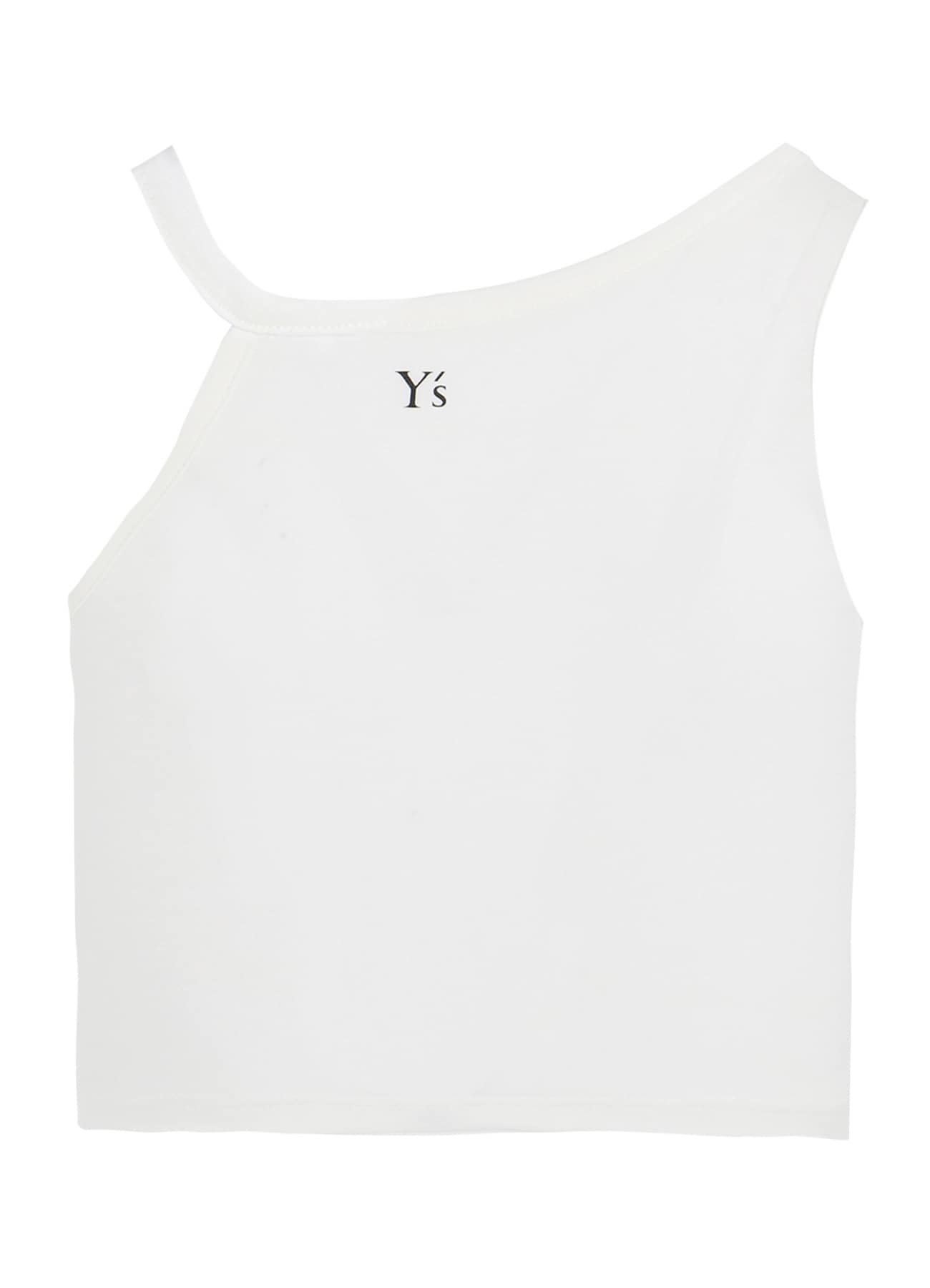 Y'S LOGO COTTON CROPPED T