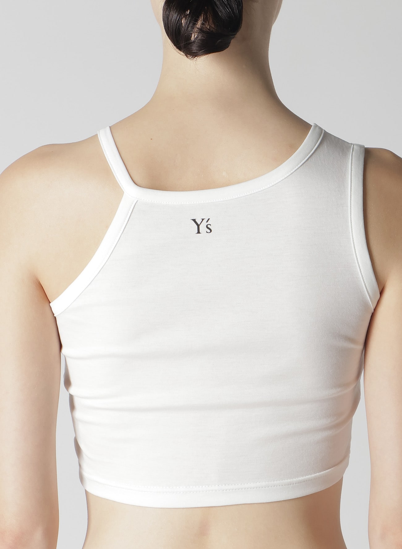 Y'S LOGO COTTON CROPPED T