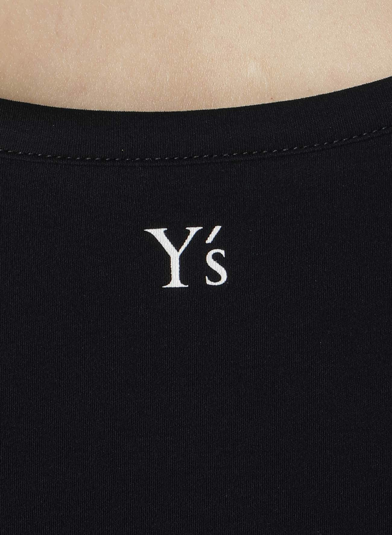 Y'S LOGO COTTON CROPPED T