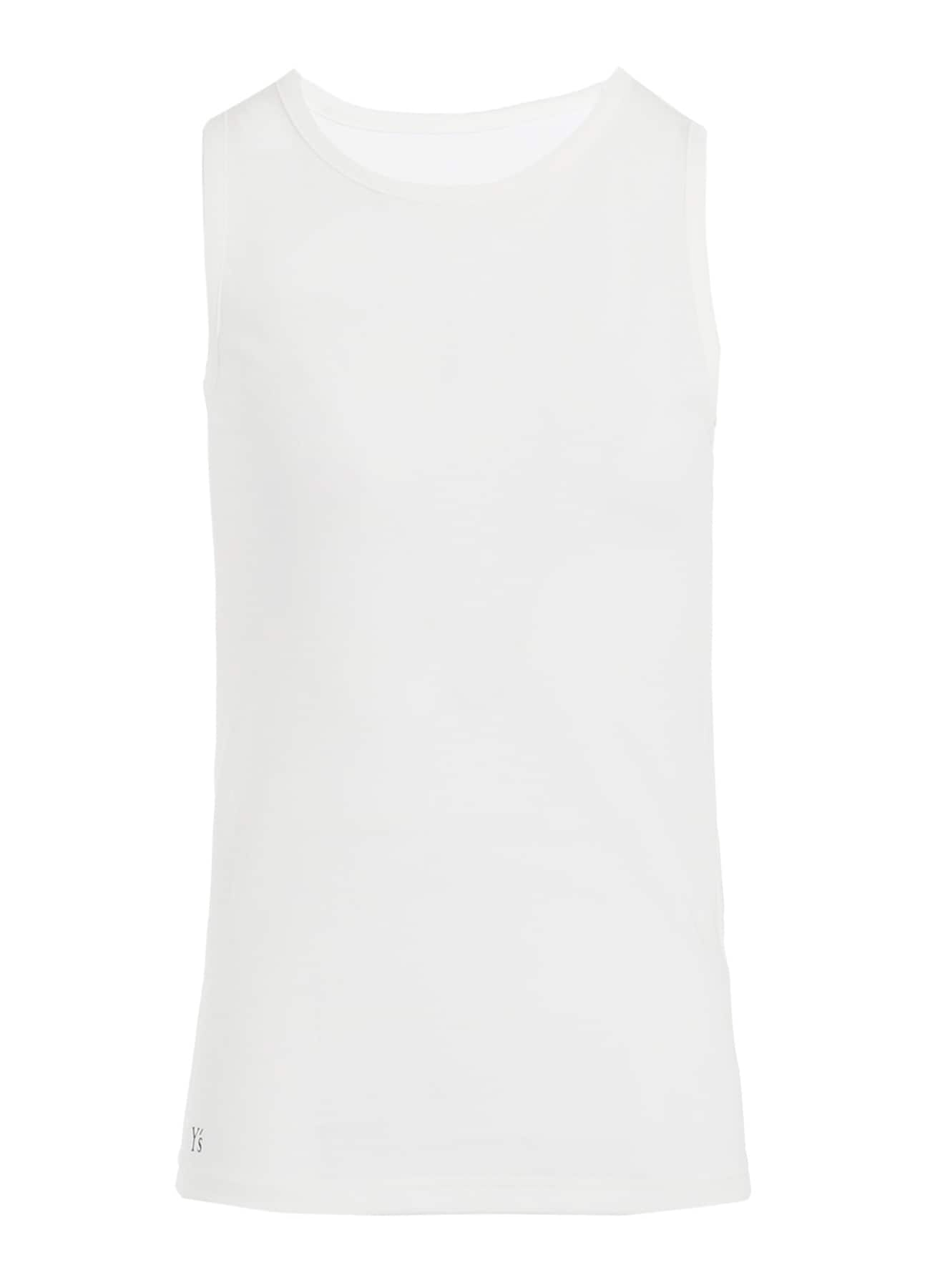 Y'S LOGO COTTON TANKTOP