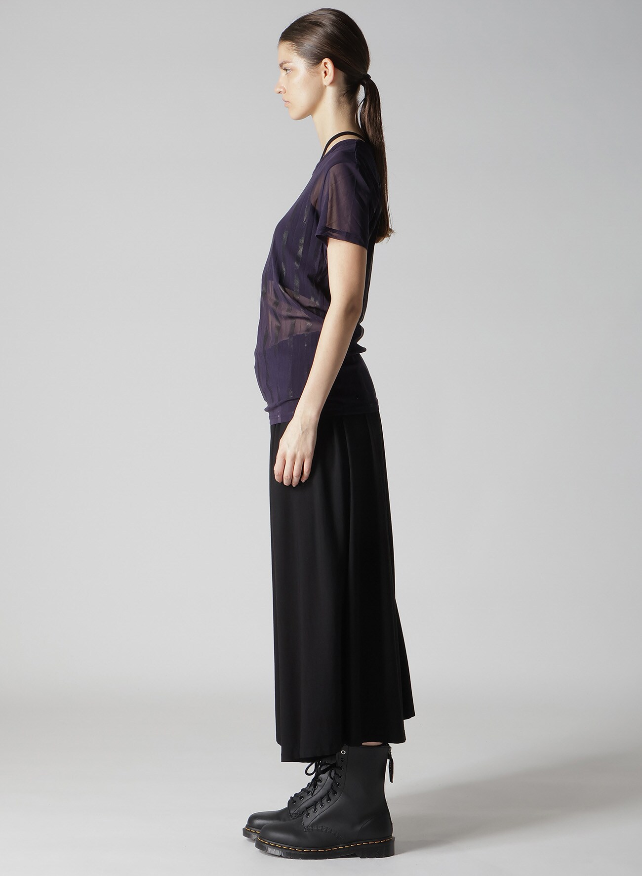 TULLE PLEATS CLASSIC SHORT SLEEVE T