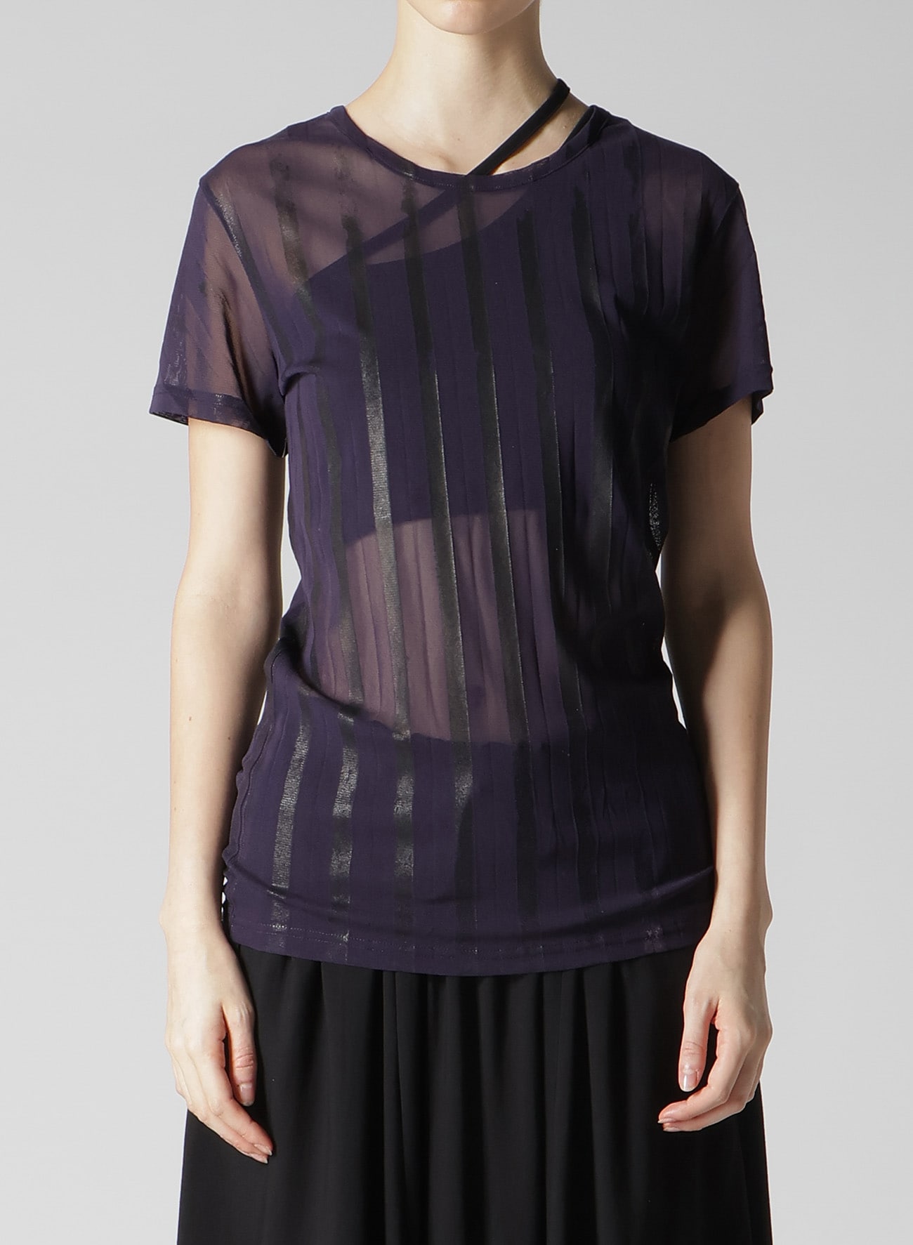 TULLE PLEATS CLASSIC SHORT SLEEVE T