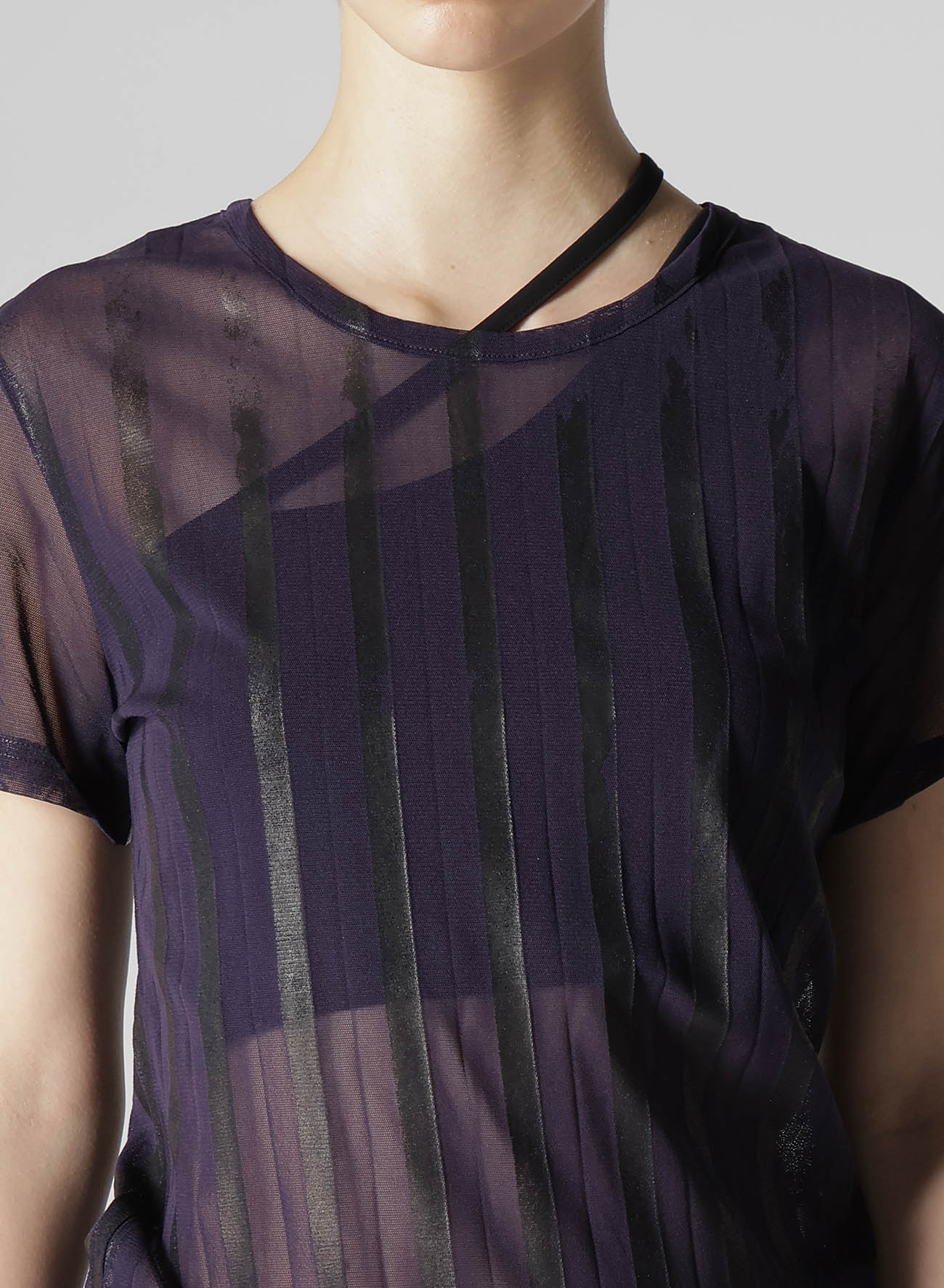 TULLE PLEATS CLASSIC SHORT SLEEVE T