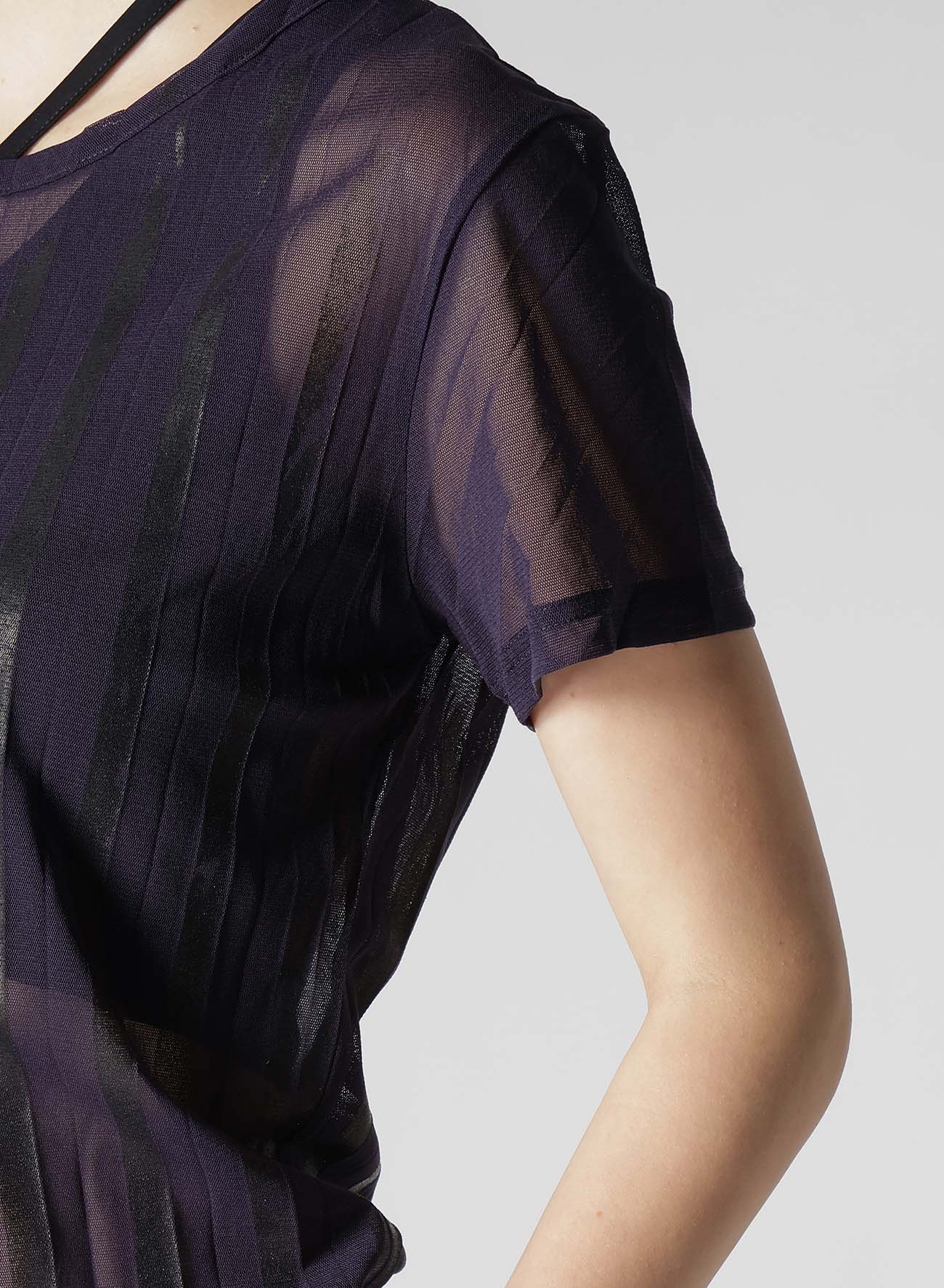 TULLE PLEATS CLASSIC SHORT SLEEVE T