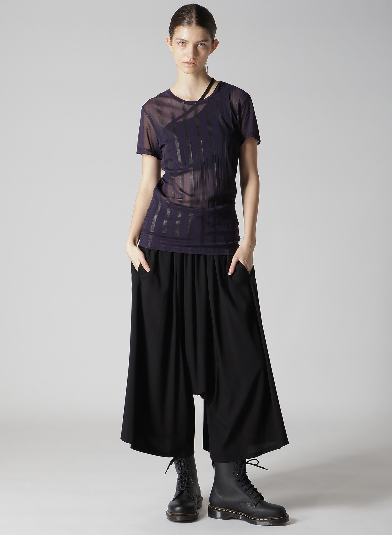 TULLE PLEATS CLASSIC SHORT SLEEVE T