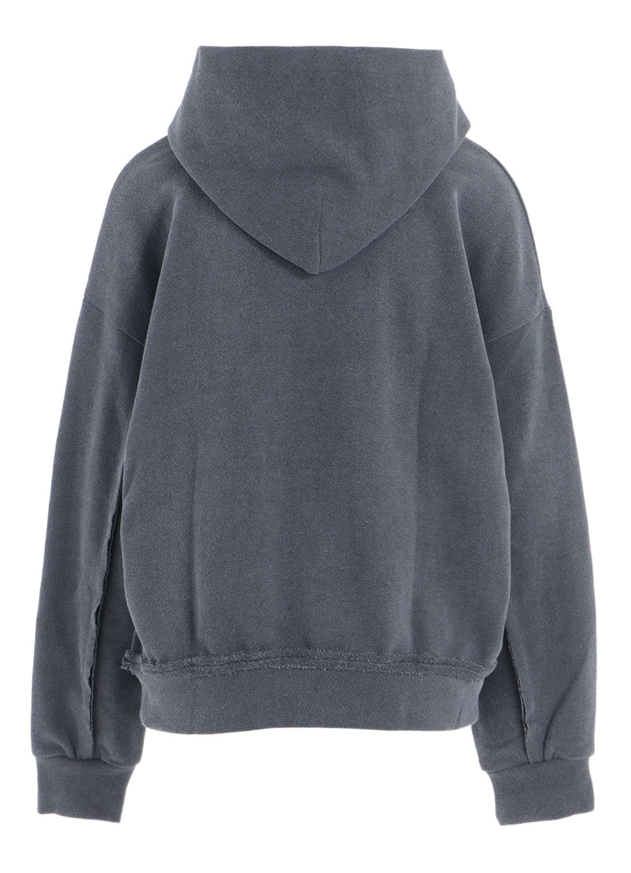 PIGMENT DYE FLEECE CROPPED HOODIE