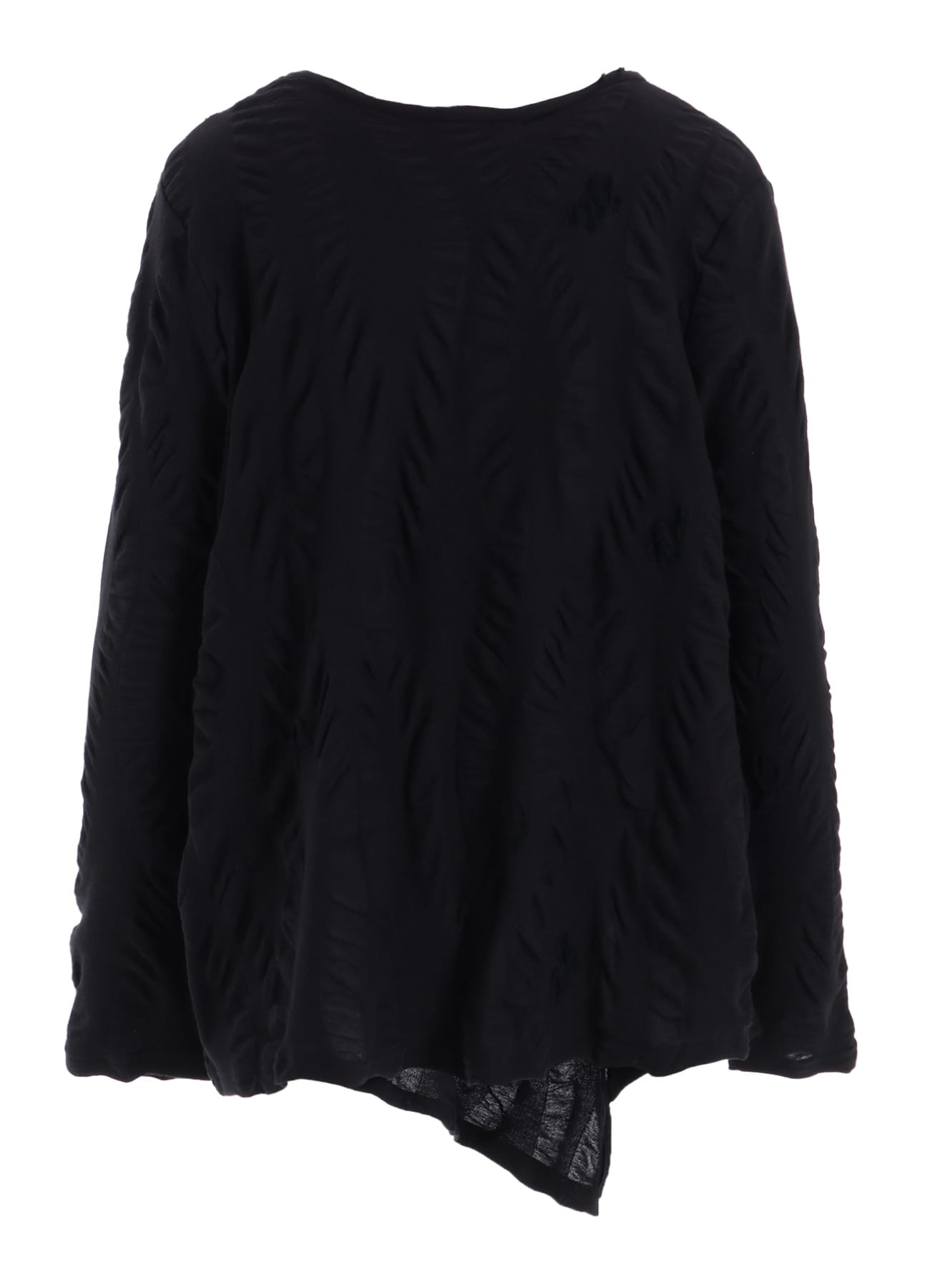 SQUARE CUT JQ ROUND NECK FLARE LONG SLEEVE