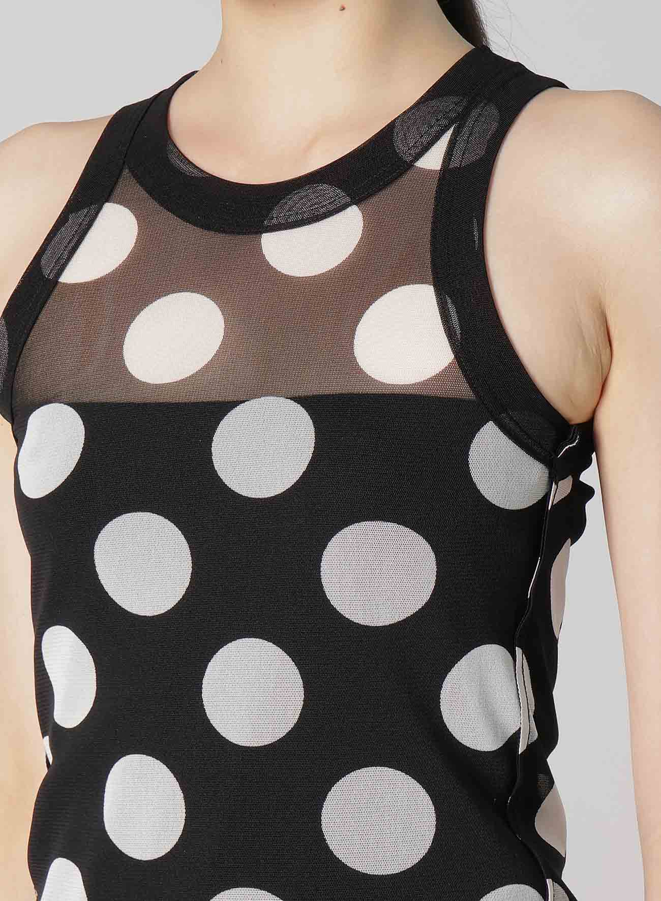 POLKA DOTS TULLE TANKTOP