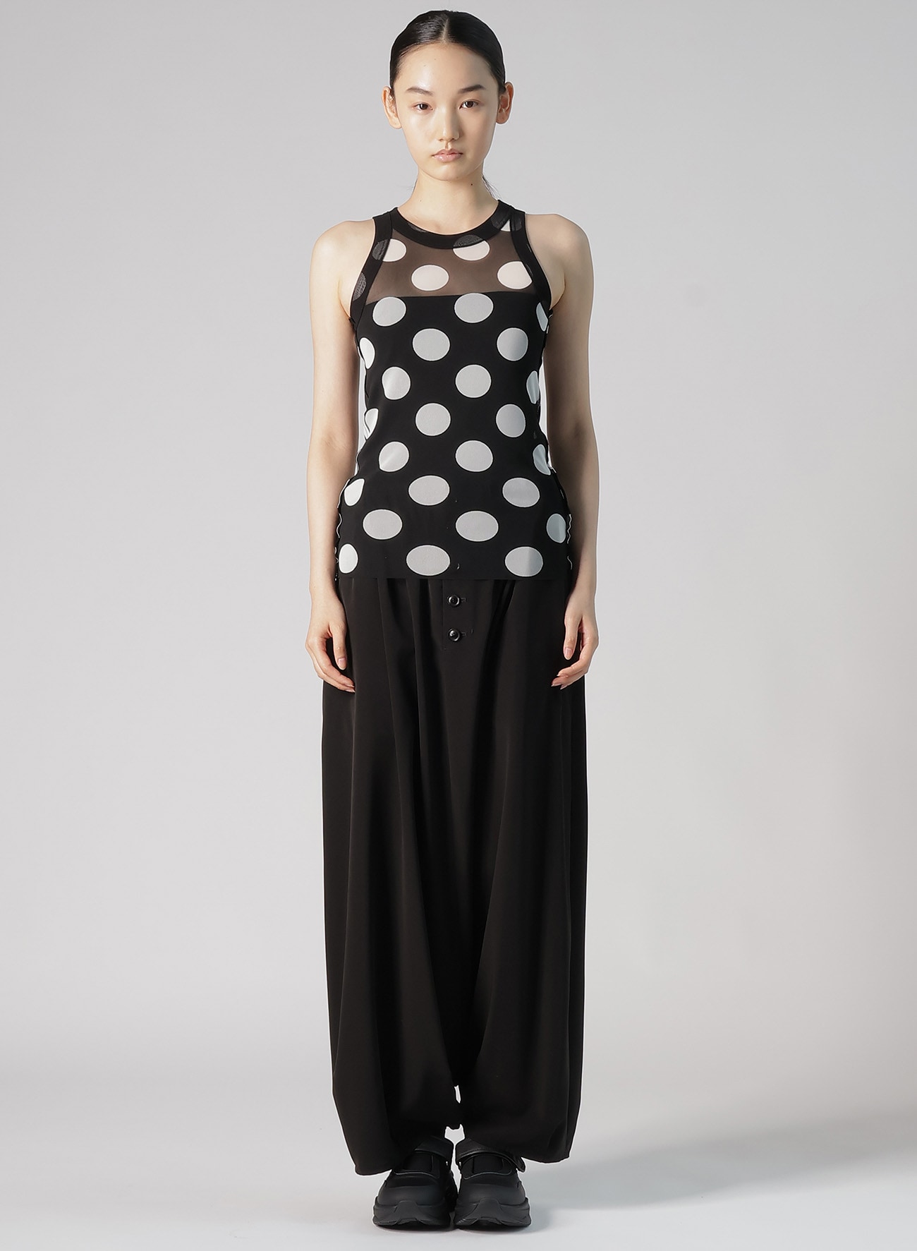 POLKA DOTS TULLE TANKTOP