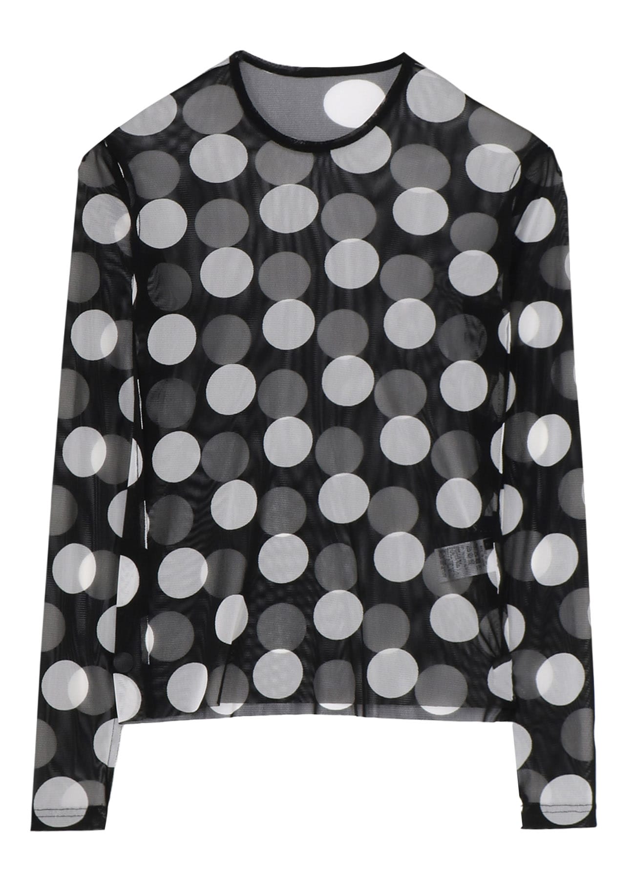 POLKA DOTS TULLE CREWNECK T