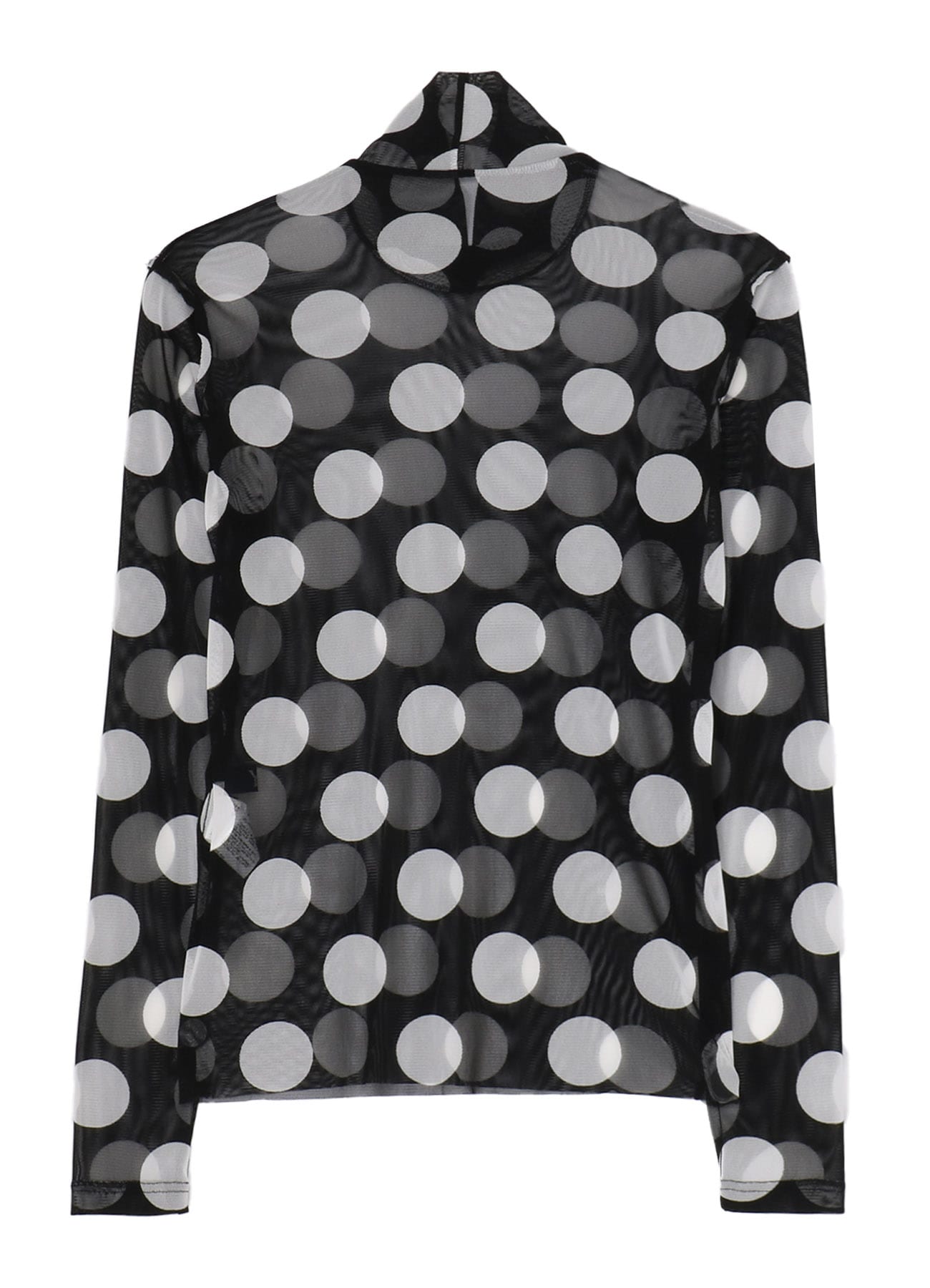 POLKA DOTS TULLE HIGH NECK T